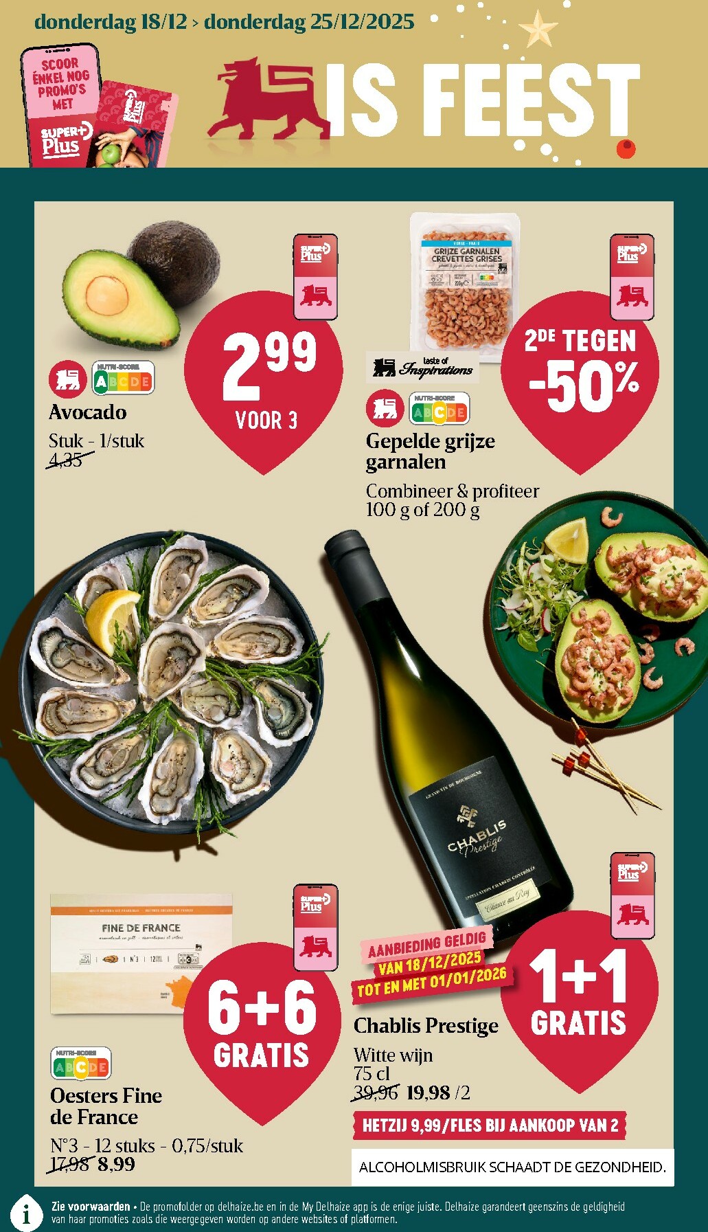 delhaize - De Delhaize folder geldig vanaf 18/12 t/m 25/12