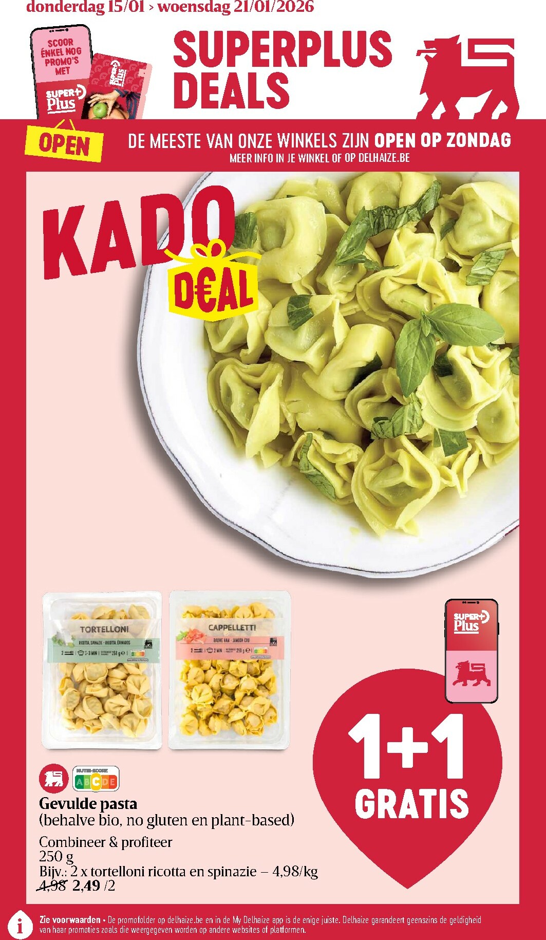 delhaize - De Delhaize folder geldig vanaf 15/01 t/m 21/01 - page: 1