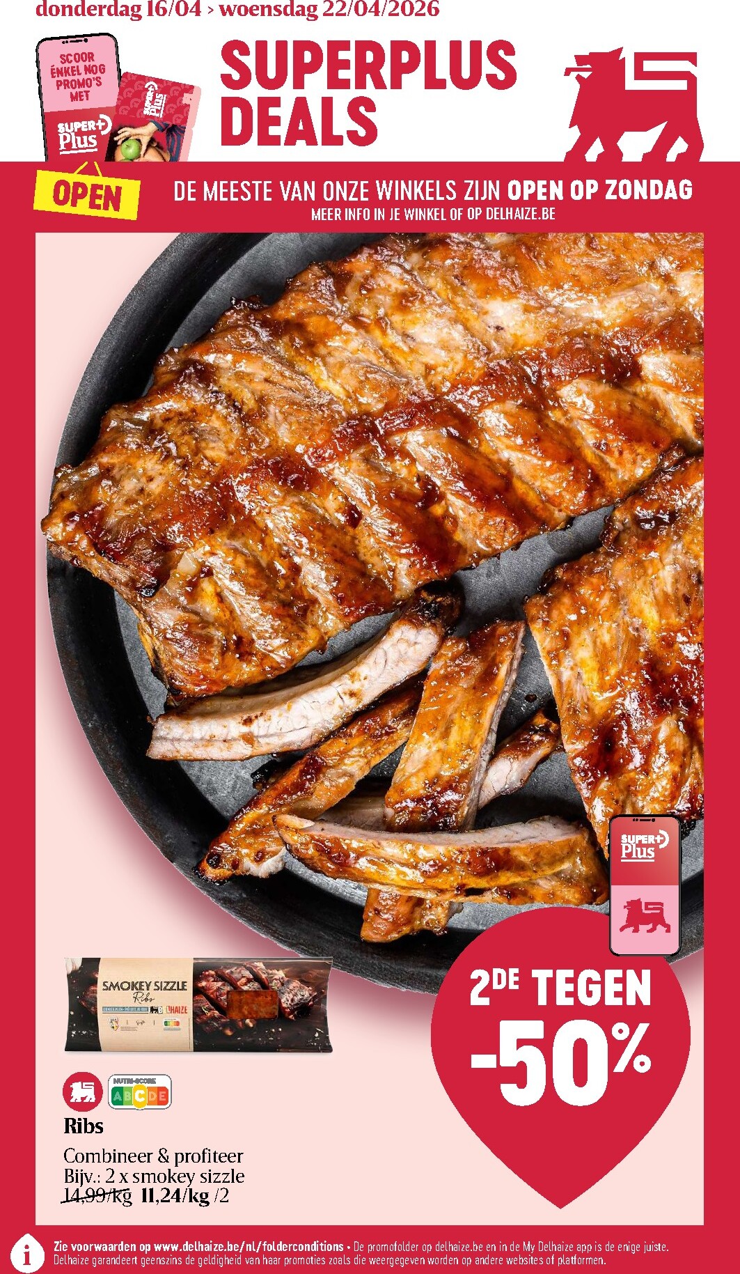 delhaize - Toekomstige Delhaize folder geldig van donderdag 16/04/2026 tot woensdag 22/04/2026
