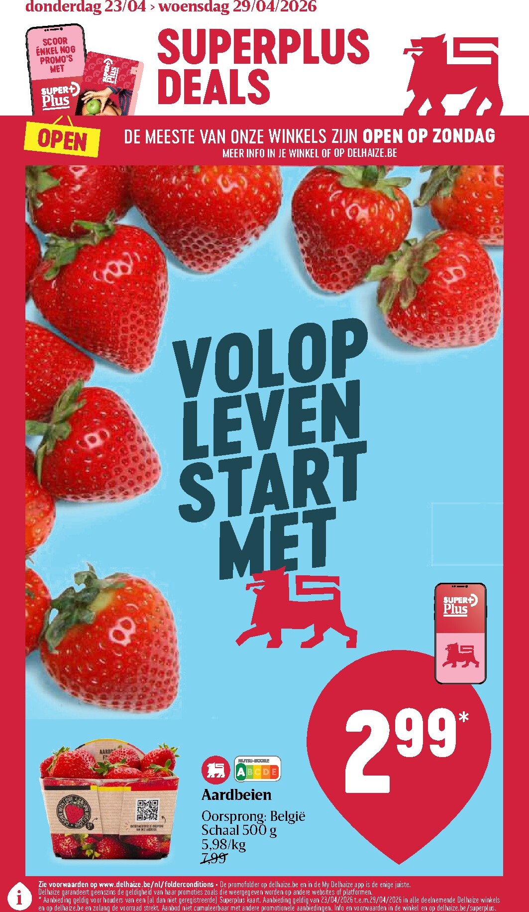 delhaize - Toekomstige Delhaize folder geldig van donderdag 23/04/2026 tot woensdag 29/04/2026