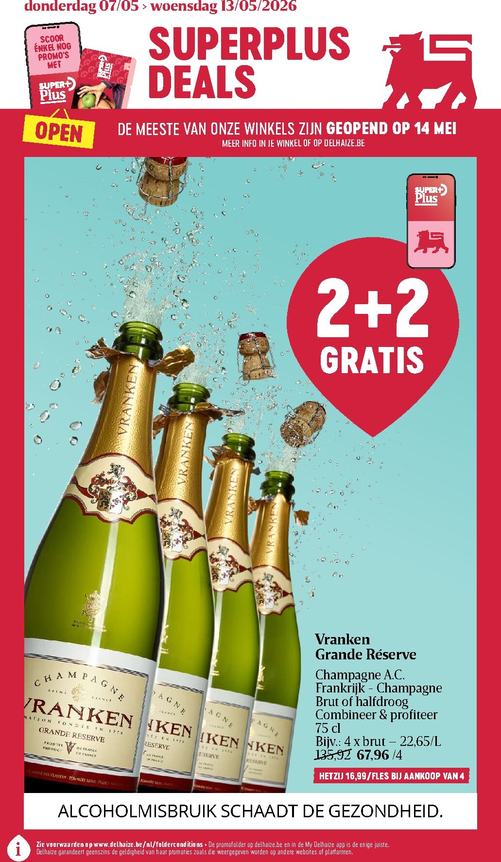 delhaize - Toekomstige Delhaize folder geldig van donderdag 07/05/2026 tot woensdag 13/05/2026