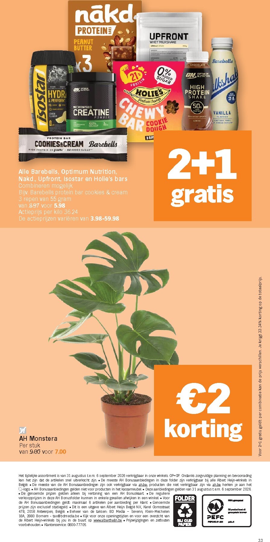 albert-heijn - Albert Heijn folder voor volgende week van maandag 31/08/2026 tot zondag 06/09/2026 - page: 33