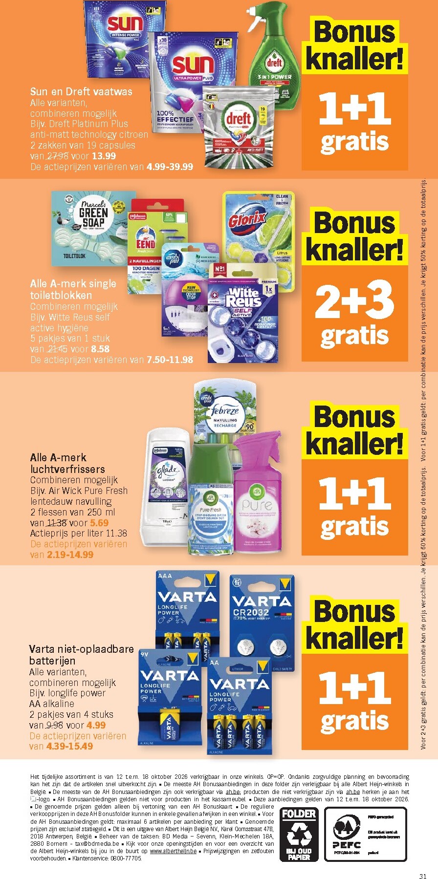 albert-heijn - Albert Heijn folder voor volgende week van maandag 12/10/2026 tot zondag 18/10/2026 - page: 31