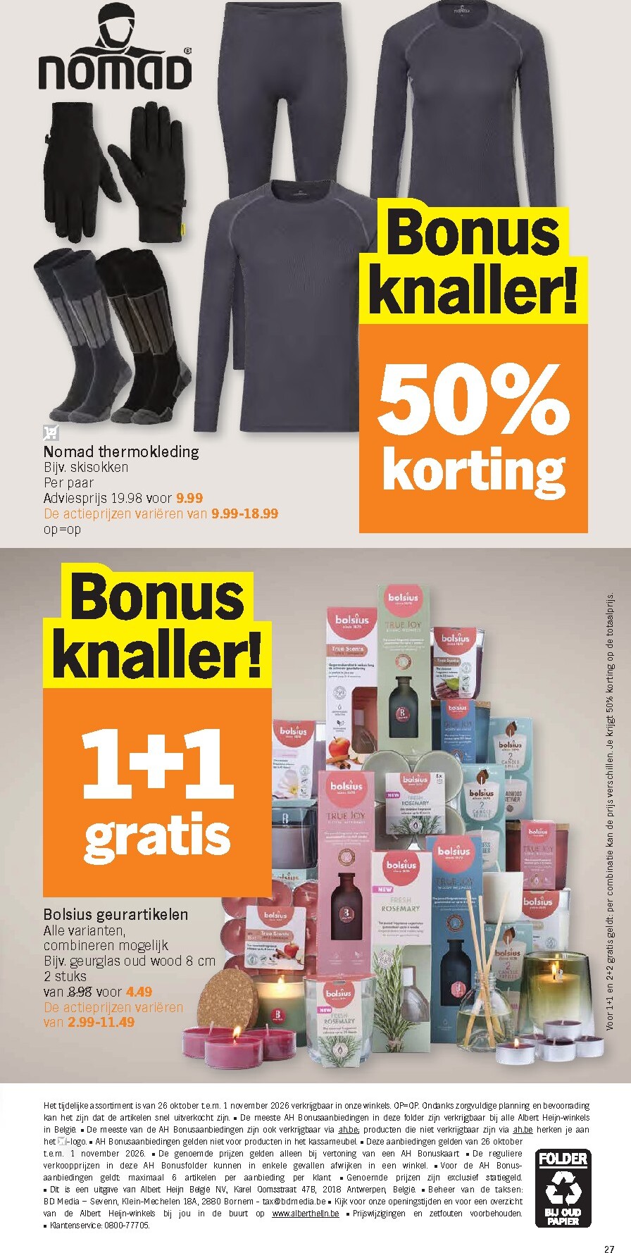 albert-heijn - Albert Heijn folder voor volgende week van maandag 26/10/2026 tot zondag 01/11/2026 - page: 27