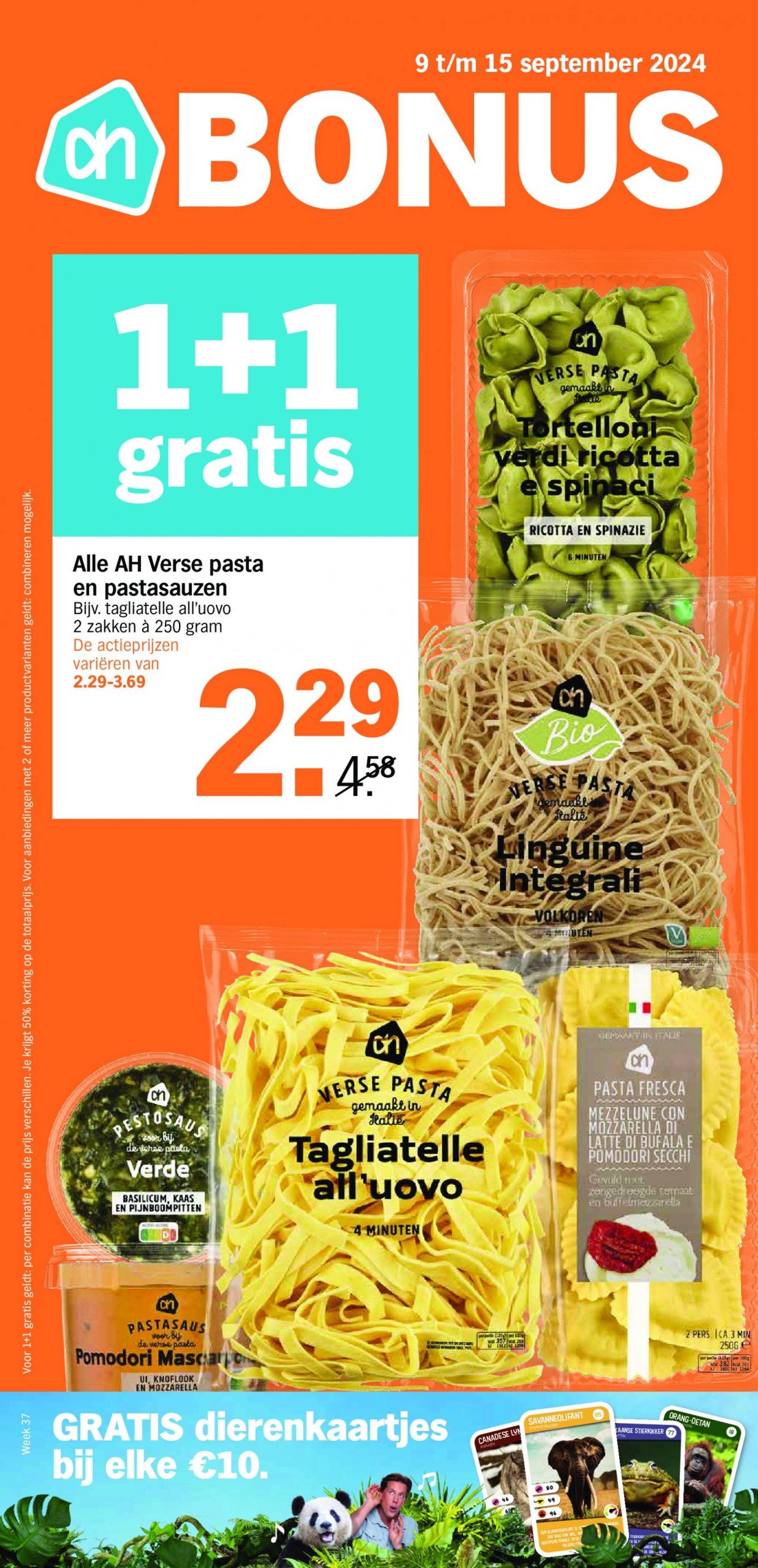 albert-heijn - Albert Heijn folder huidig 09.09. - 15.09. - page: 1