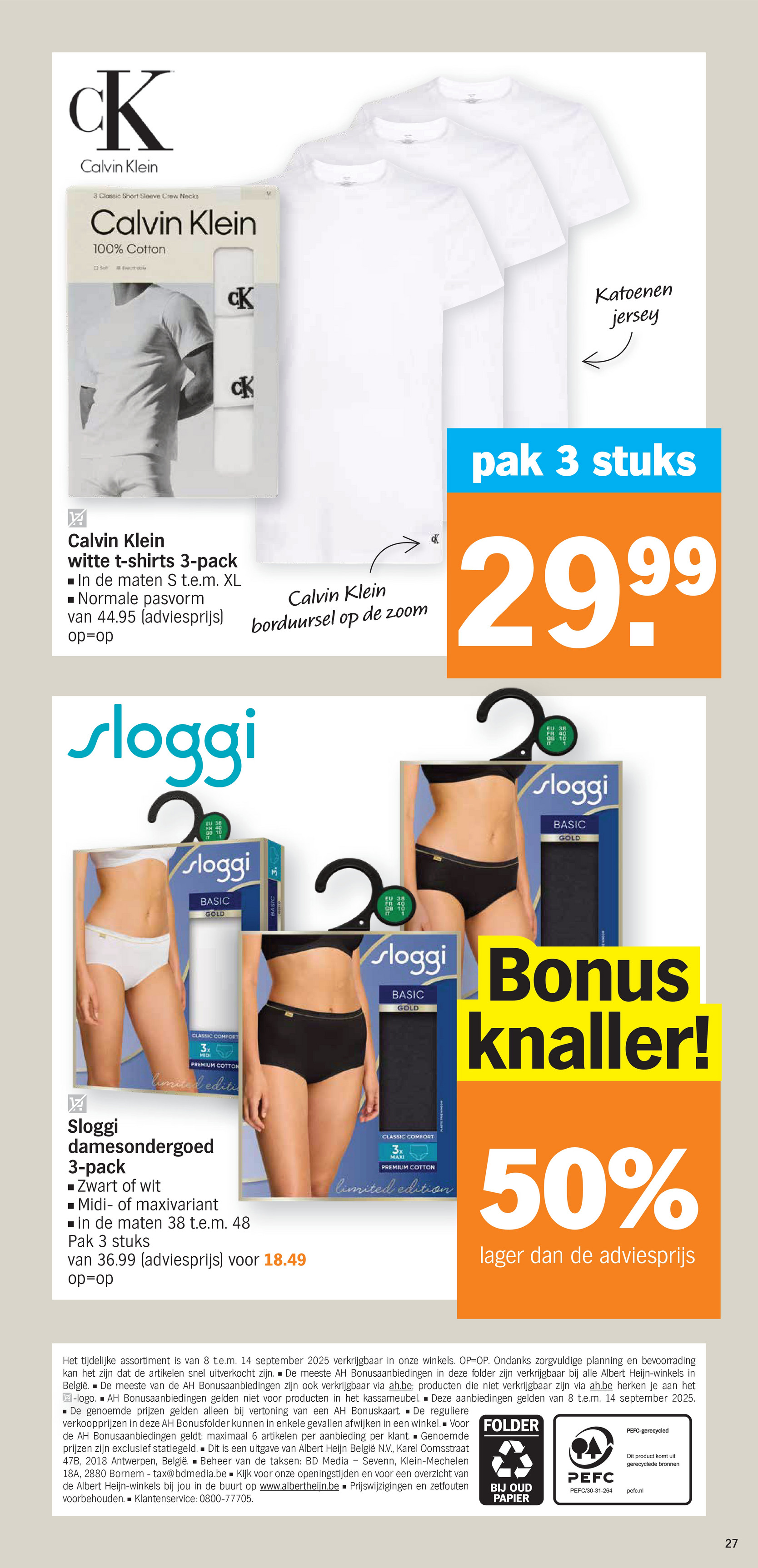 albert-heijn - Albert Heijn - Bonus folder geldig vanaf 08/09 - 14/09 - page: 27