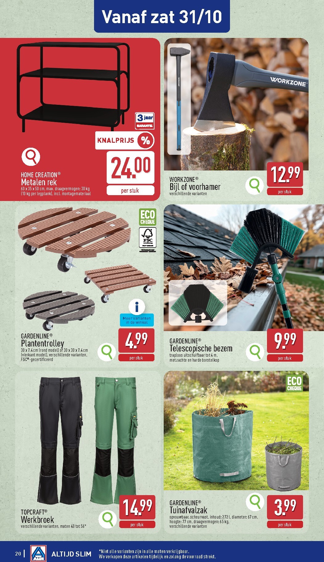 aldi - ALDI folder voor volgende week van maandag 26/10/2026 tot zaterdag 31/10/2026 - page: 20