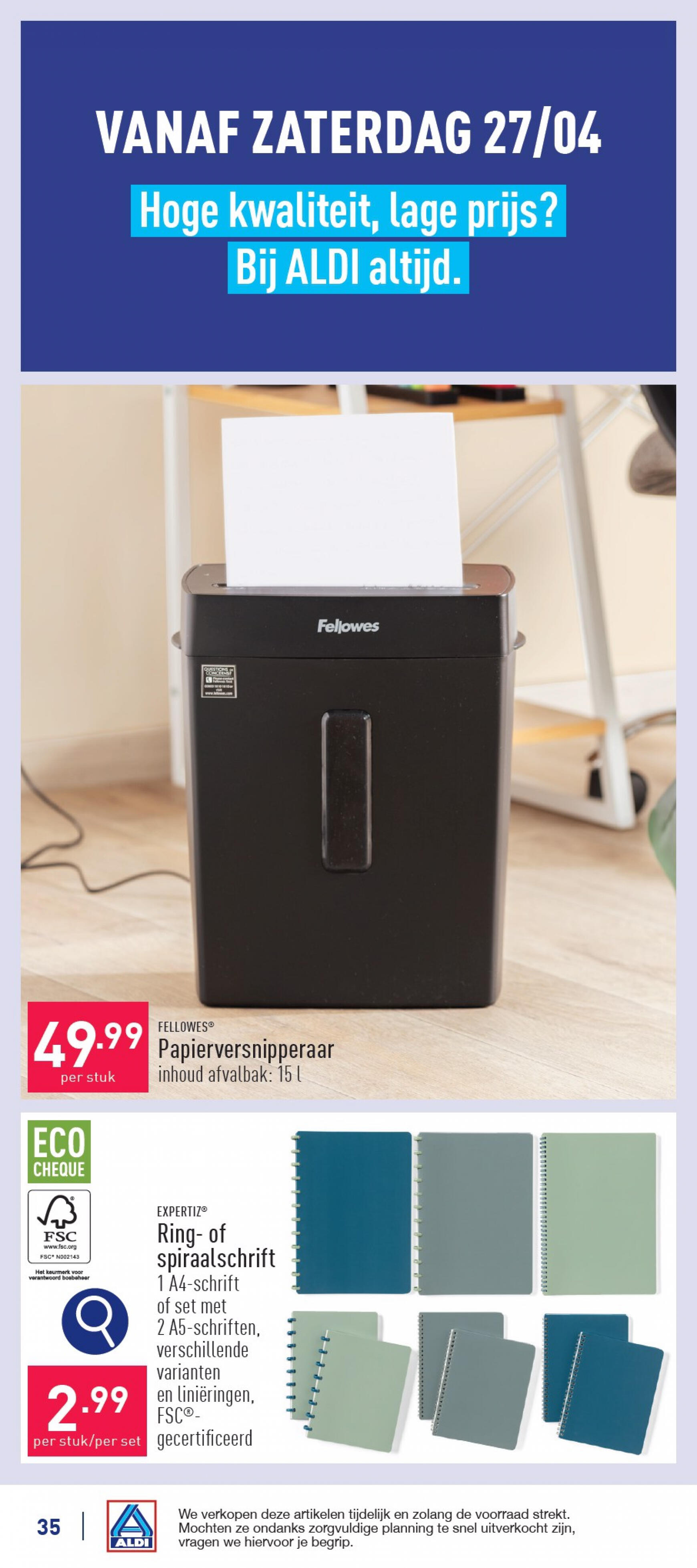 aldi - ALDI folder huidig 22.04. - 27.04. - page: 35