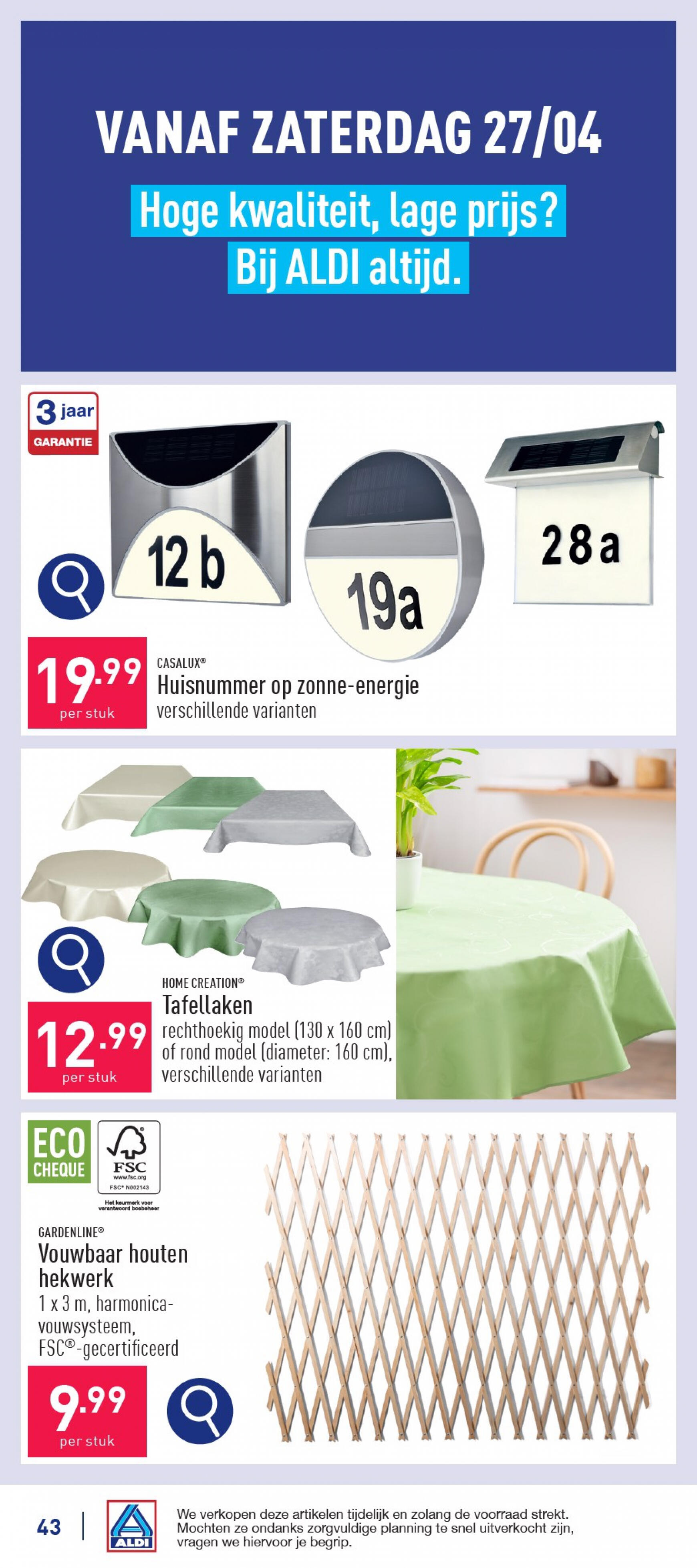 aldi - ALDI folder huidig 22.04. - 27.04. - page: 43