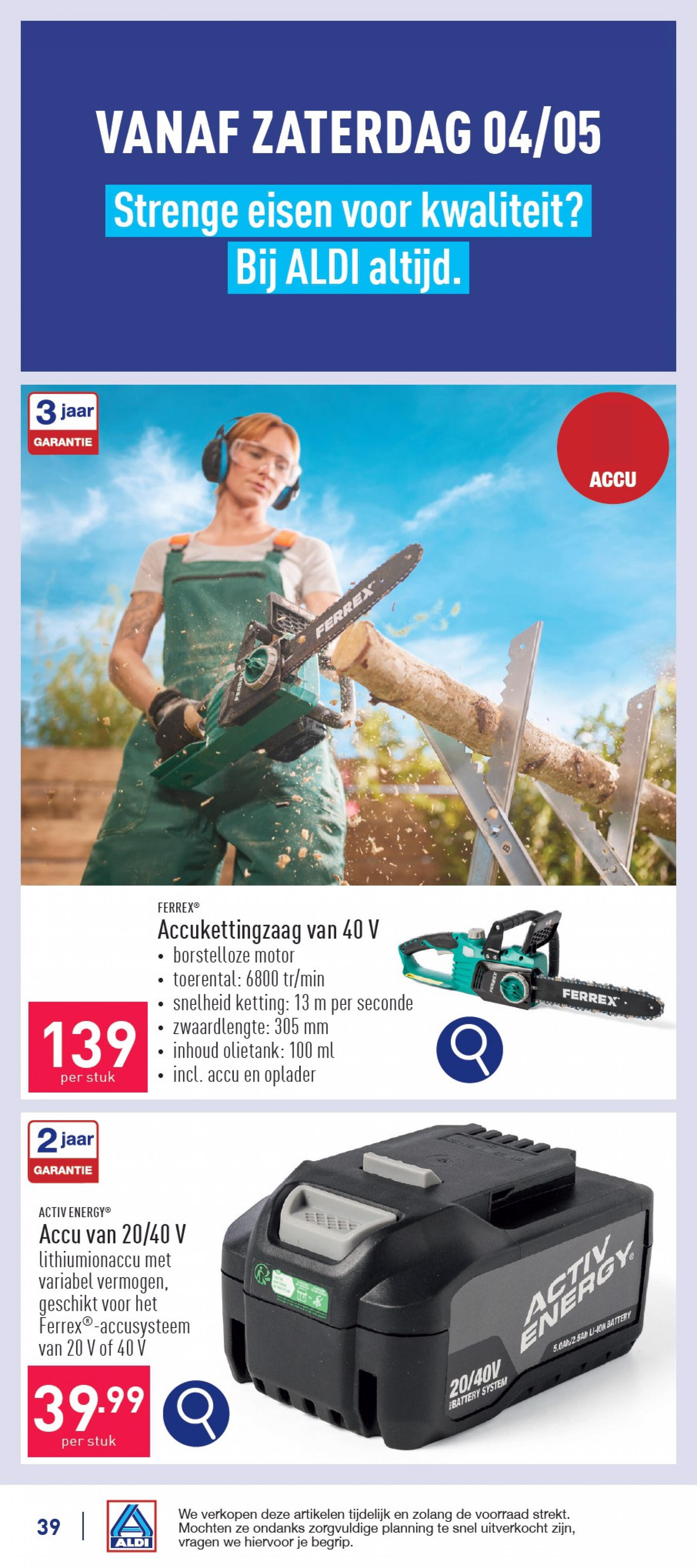 aldi - ALDI folder huidig 29.04. - 04.05. - page: 39