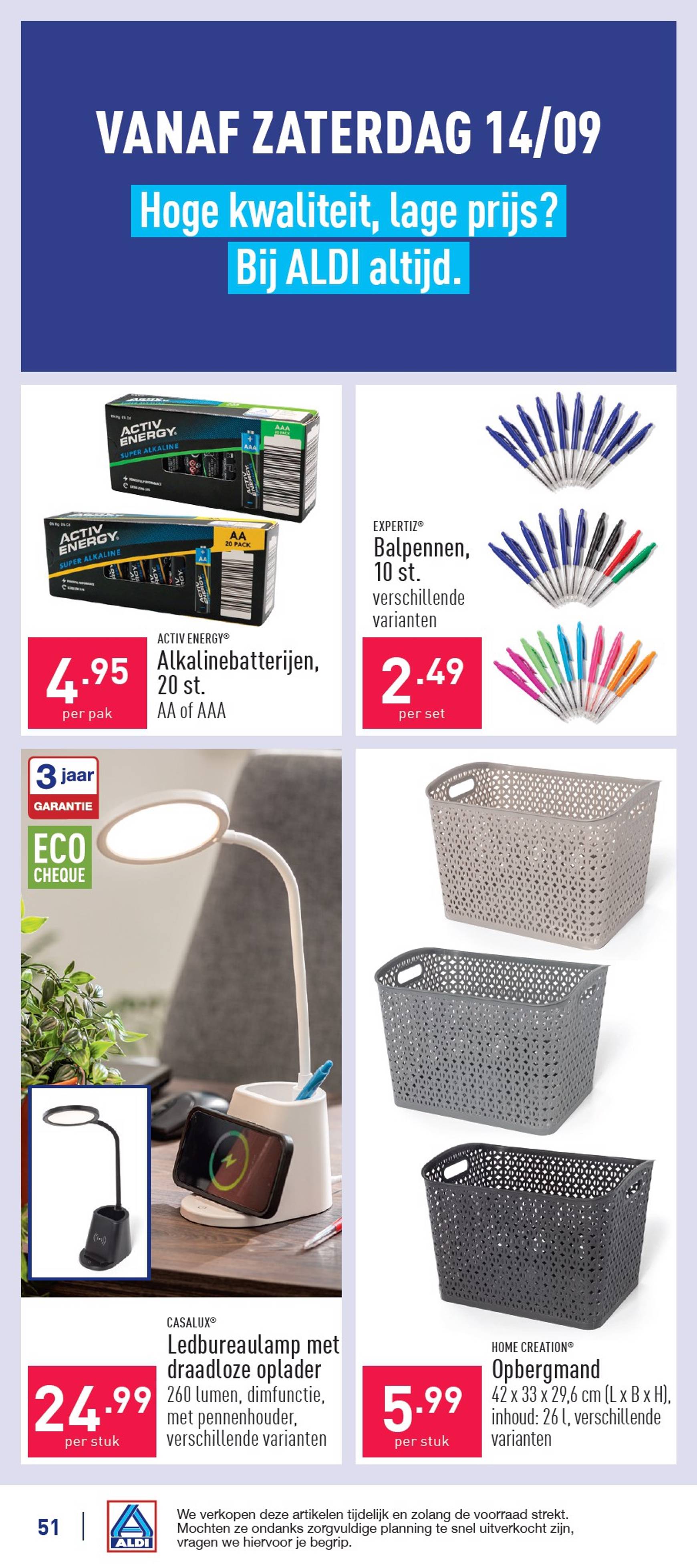 aldi - ALDI folder huidig 09.09. - 14.09. - page: 51