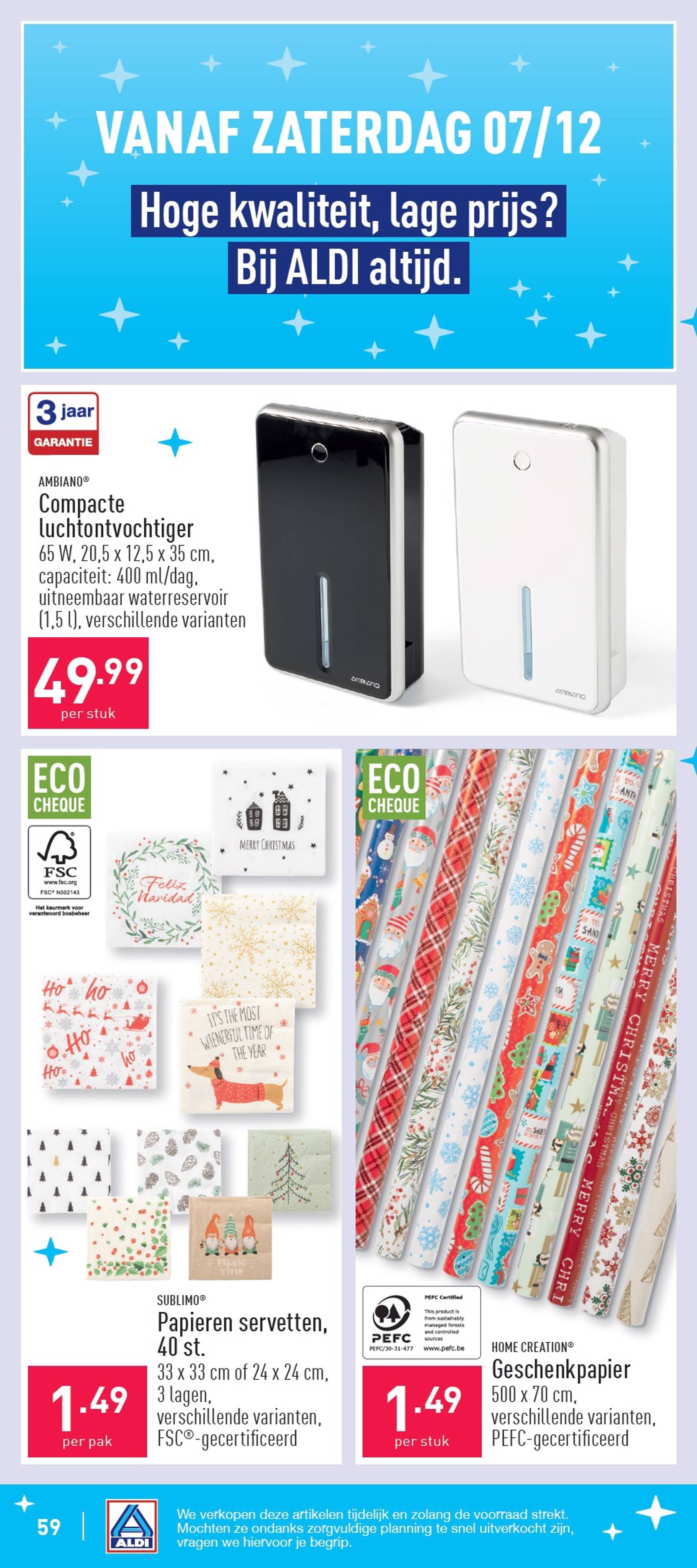 aldi - ALDI folder geldig vanaf 02/12 - 07/12 - page: 59