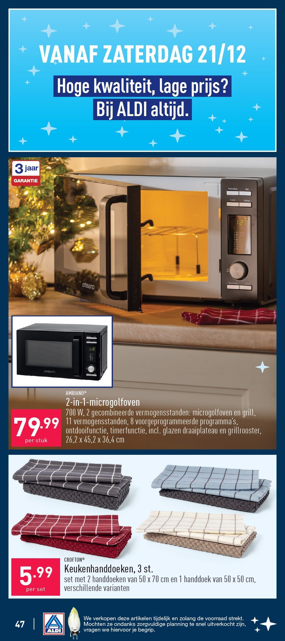 aldi - ALDI folder geldig vanaf 14/12 - 20/12 - page: 47