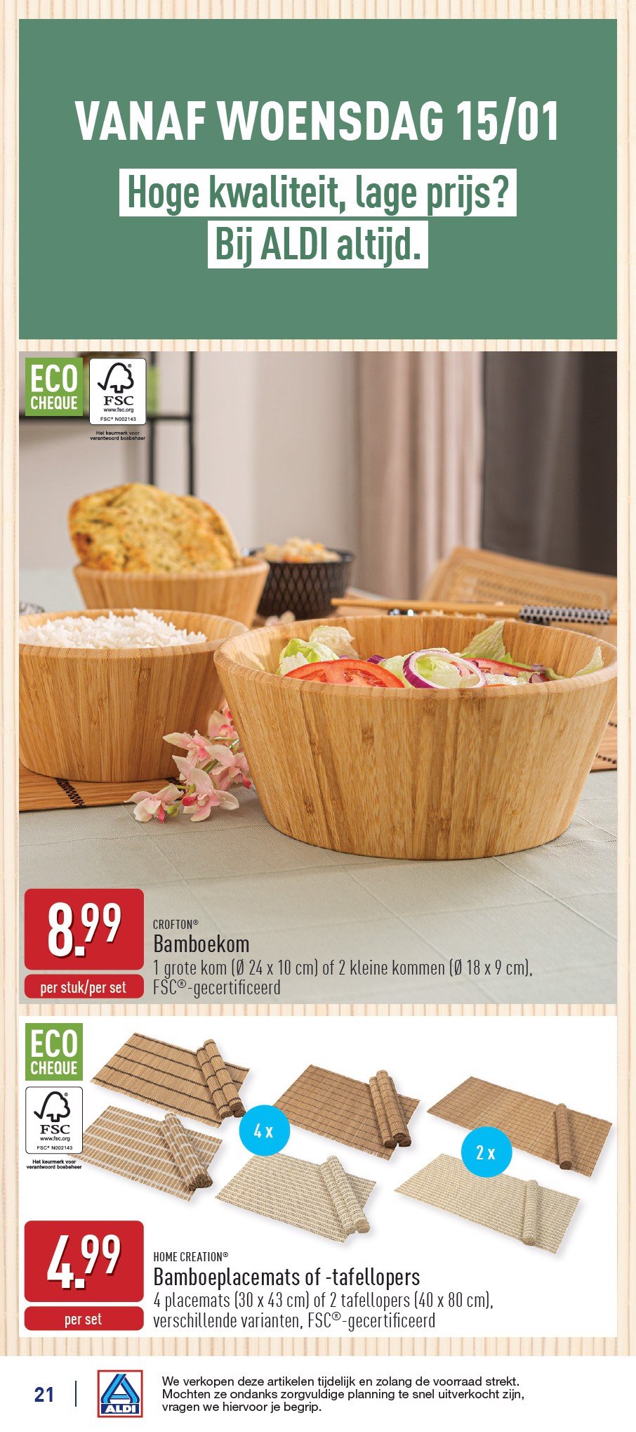 aldi - ALDI folder geldig vanaf 13/01 - 18/01 - page: 21