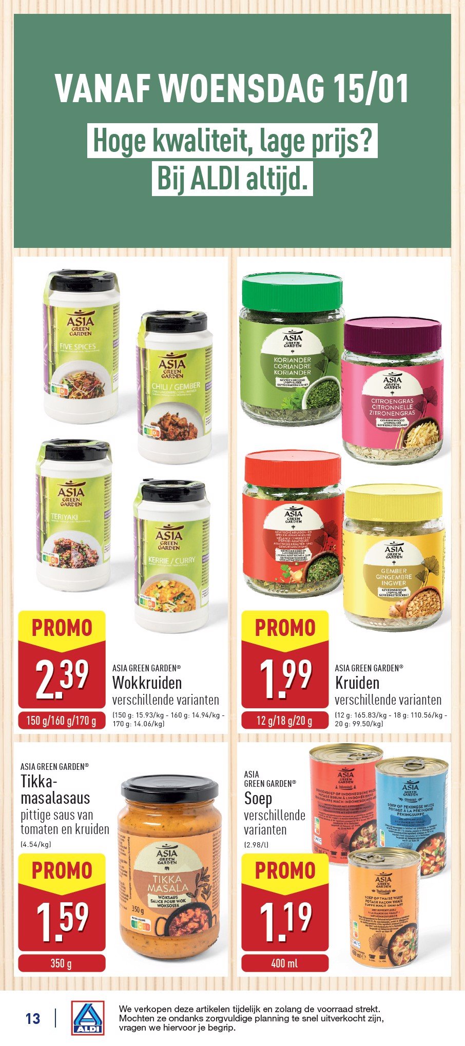 aldi - ALDI folder geldig vanaf 13/01 - 18/01 - page: 13