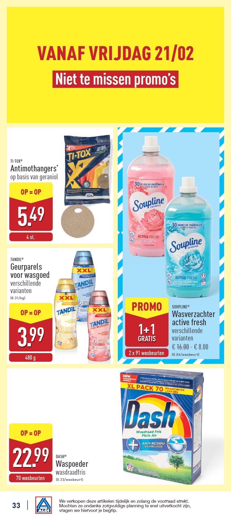 aldi - ALDI folder geldig vanaf 17/02 - 22/02 - page: 33