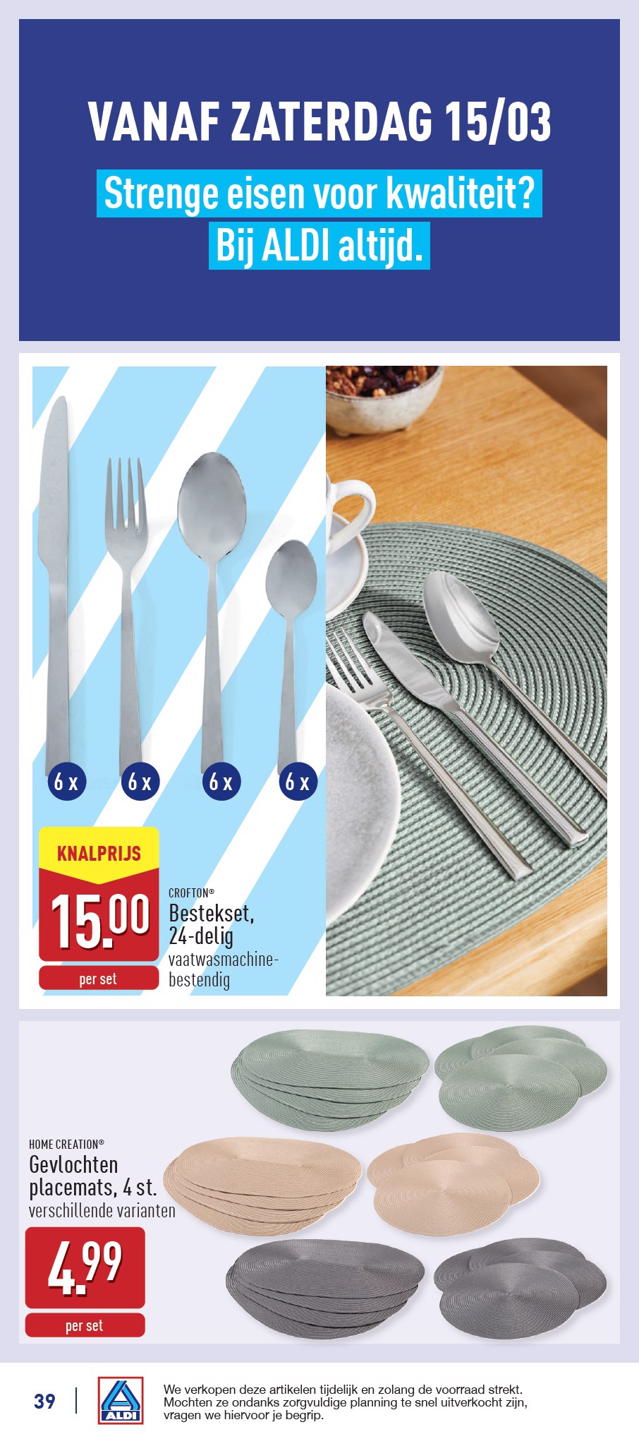 aldi - ALDI folder geldig vanaf 10/03 - 15/03 - page: 39