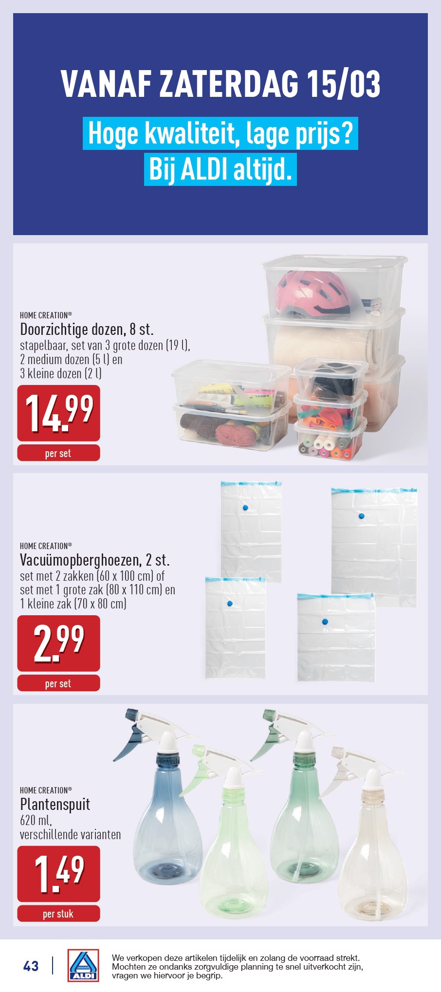 aldi - ALDI folder geldig vanaf 10/03 - 15/03 - page: 43