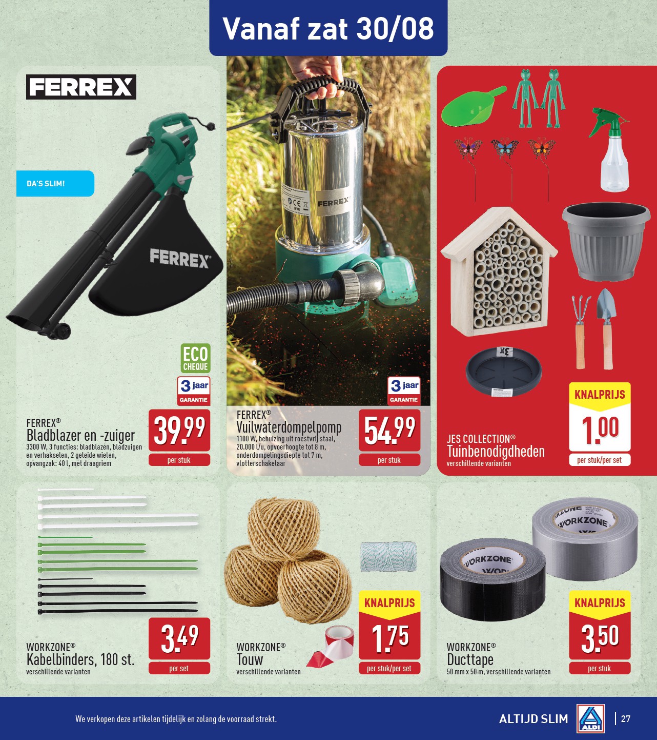 aldi - ALDI folder geldig vanaf 25/08 - 30/08 - page: 27