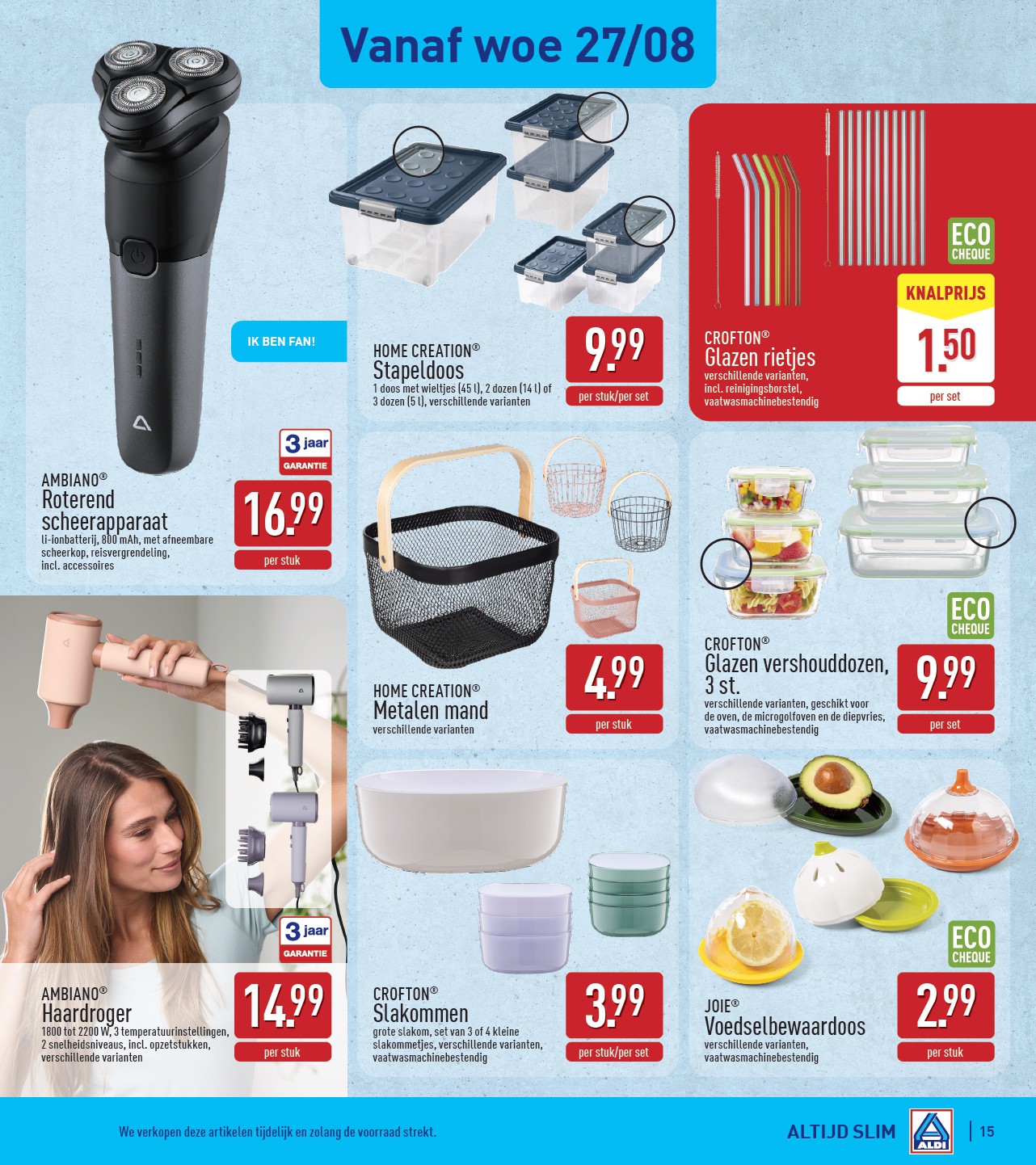 aldi - ALDI folder geldig vanaf 25/08 - 30/08 - page: 15