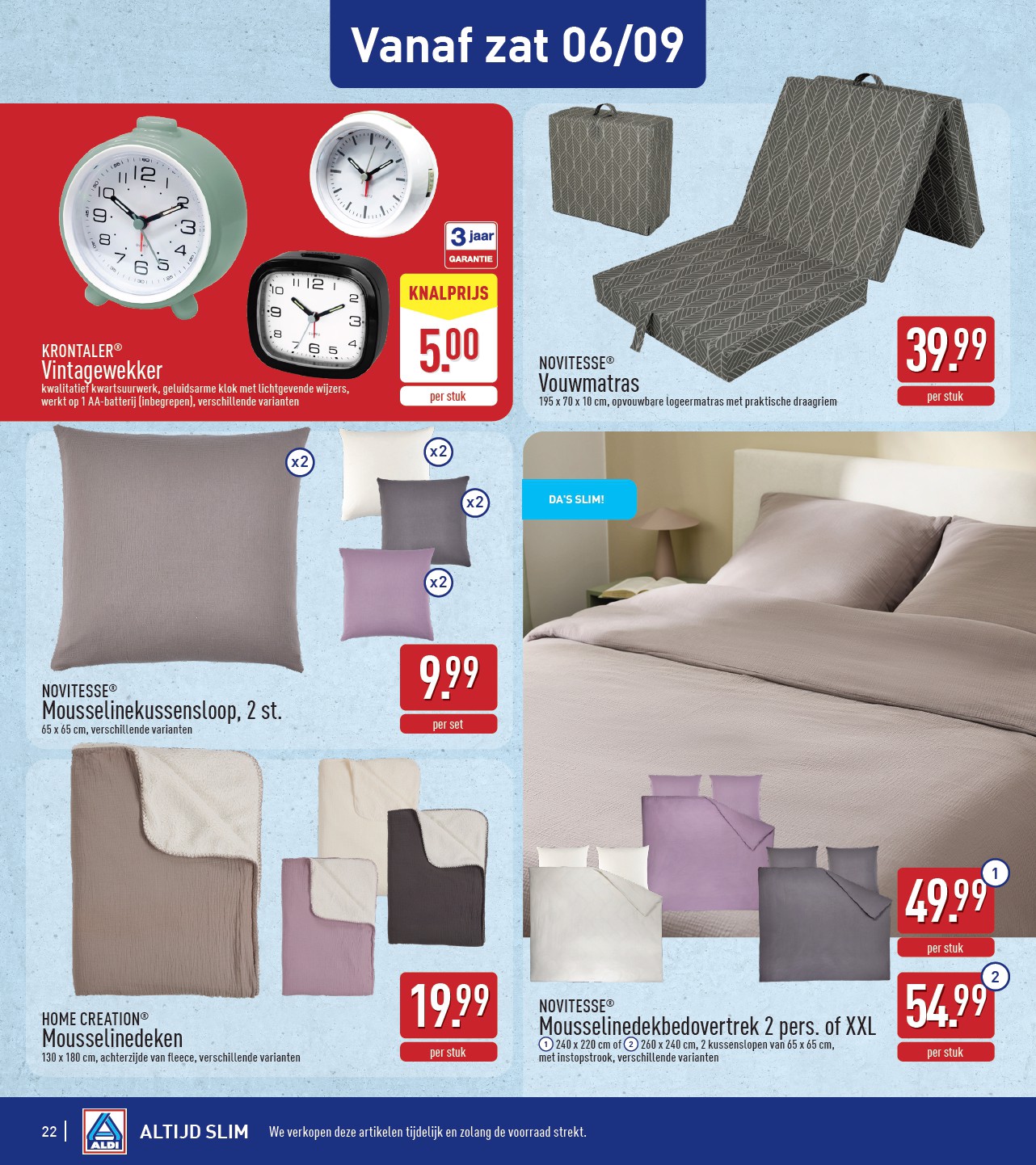 aldi - ALDI folder geldig vanaf 01/09 - 06/09 - page: 22