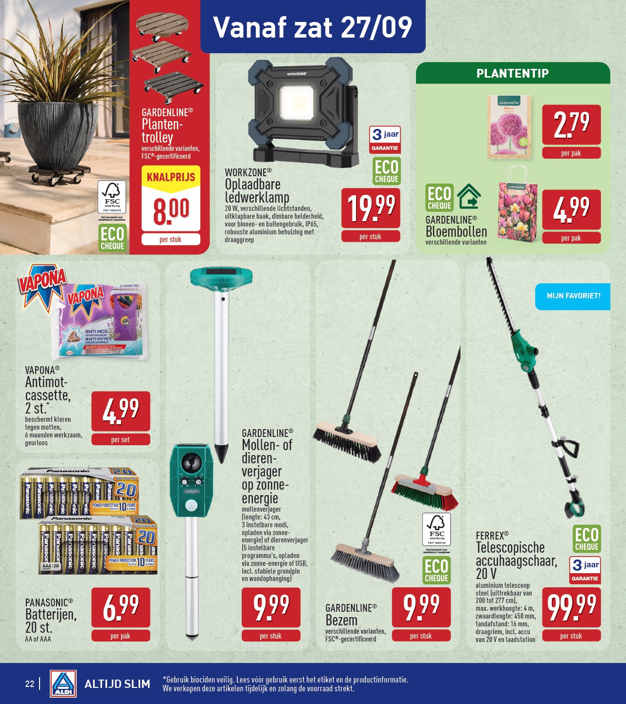 aldi - ALDI folder geldig vanaf 22/09 - 27/09 - page: 22