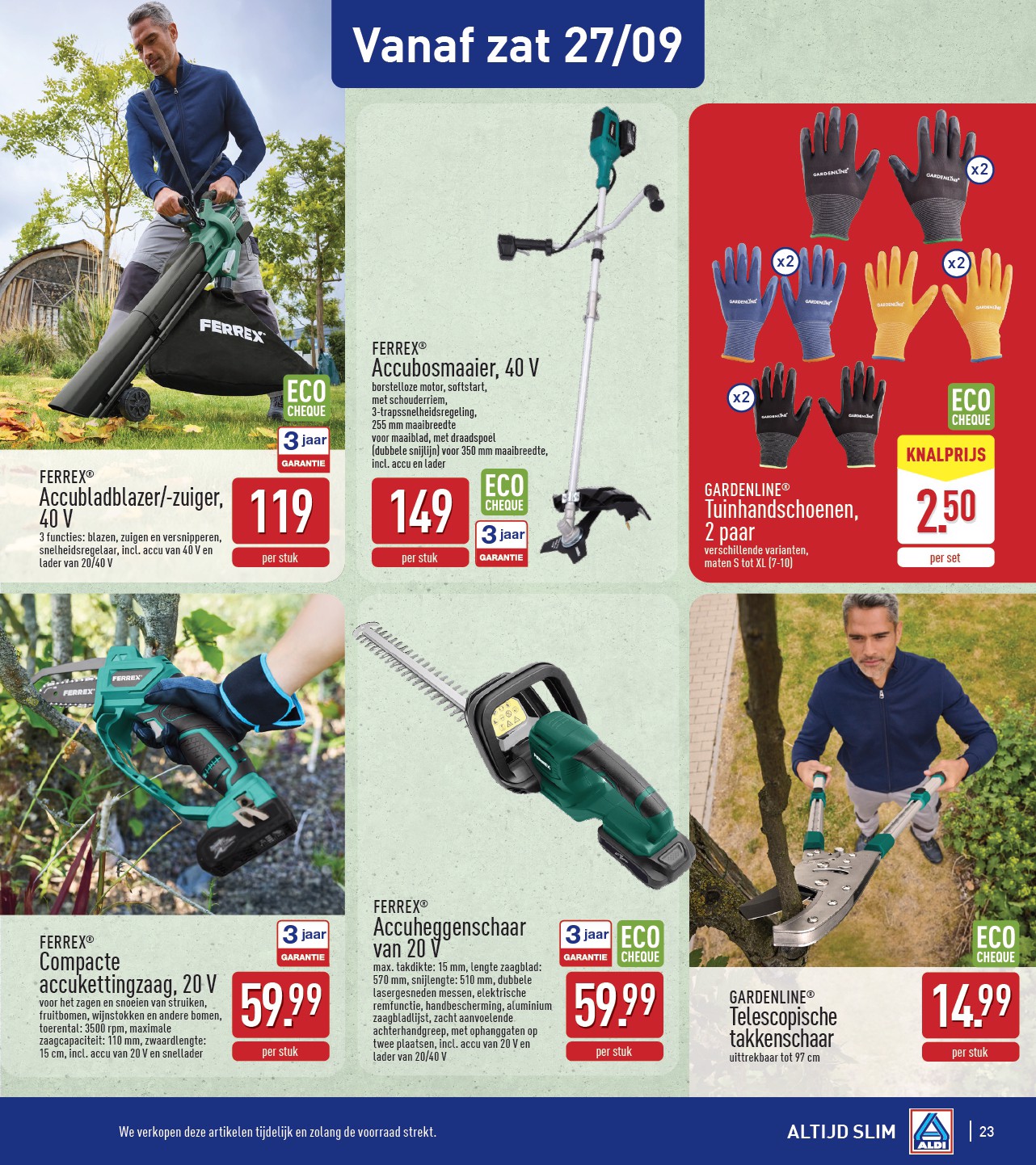 aldi - ALDI folder geldig vanaf 22/09 - 27/09 - page: 23