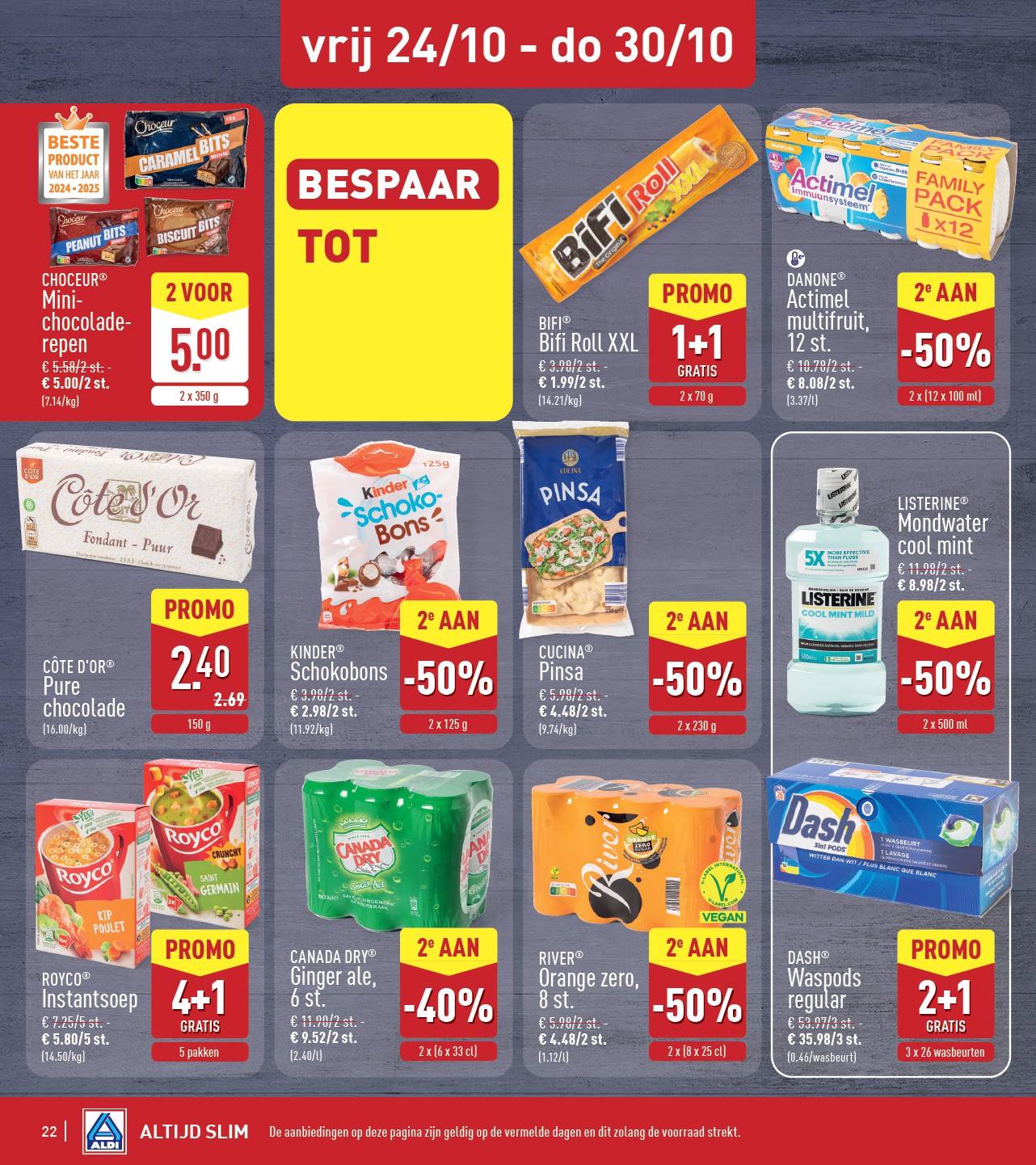 aldi - ALDI folder geldig vanaf 20/10 - 25/10 - page: 22