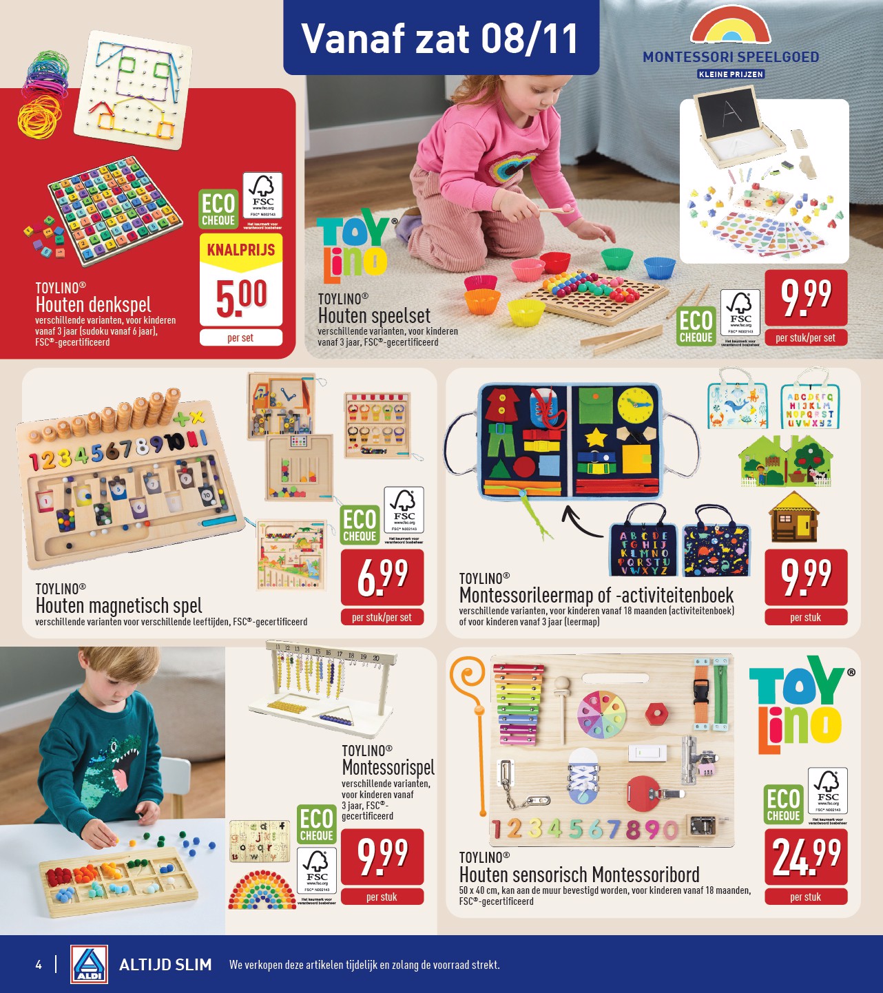 aldi - De ALDI - Themaspecial speelgoed folder geldig vanaf 05/11 t/m 08/11 - page: 4