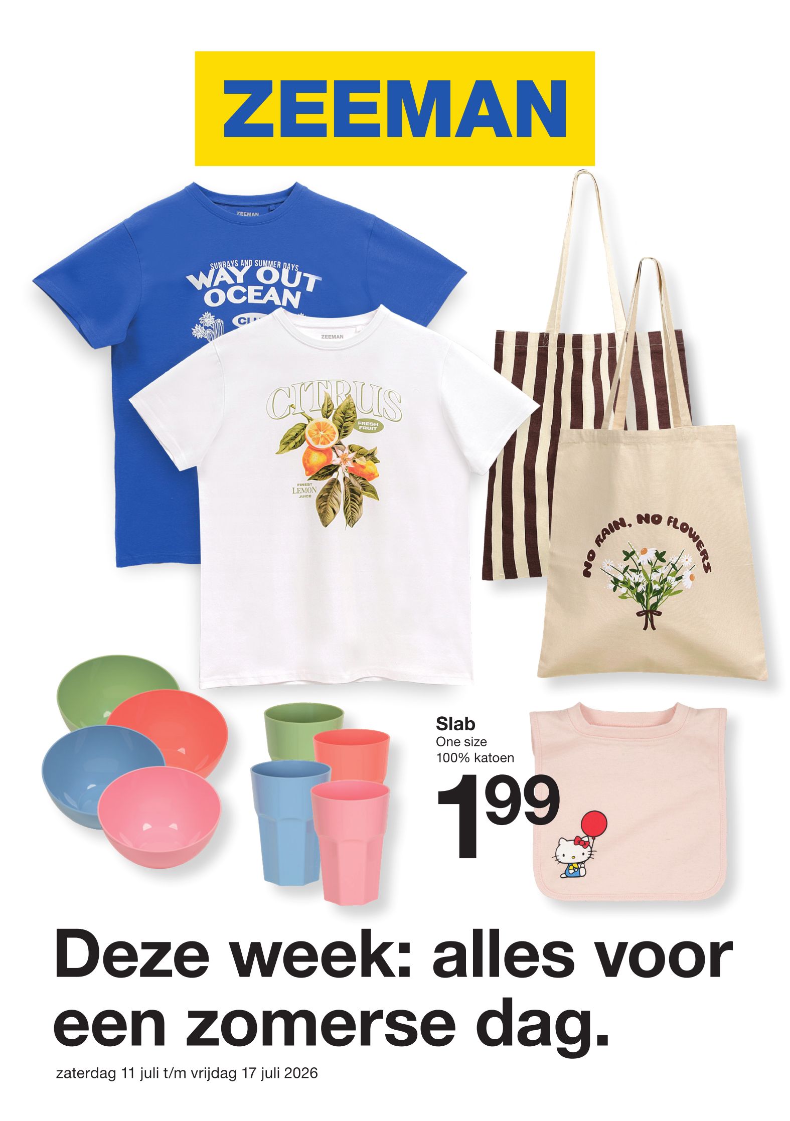 zeeman - Zeeman folder voor volgende week van zaterdag 11/07/2026 tot vrijdag 17/07/2026 - page: 1