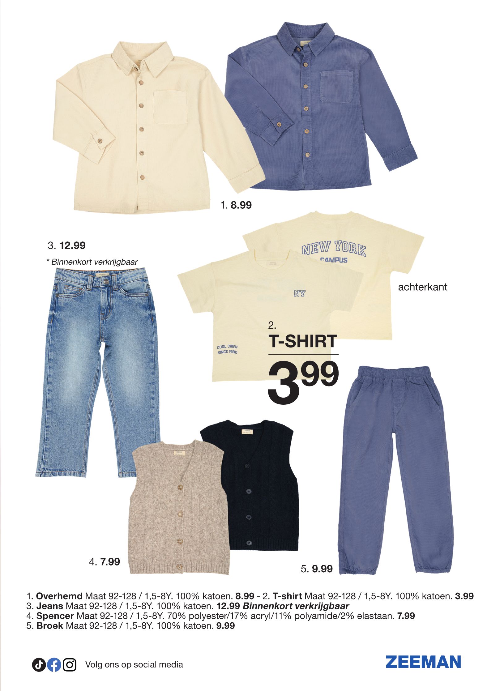 zeeman - Huidige Zeeman Kindercollectie folder geldig van zaterdag 25/07/2026 tot vrijdag 07/08/2026 - page: 7
