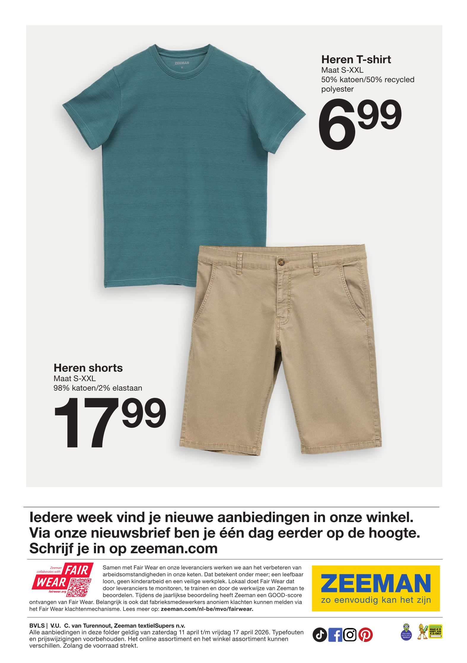 zeeman - Zeeman folder voor volgende week van zaterdag 11/04/2026 tot vrijdag 17/04/2026 - page: 9