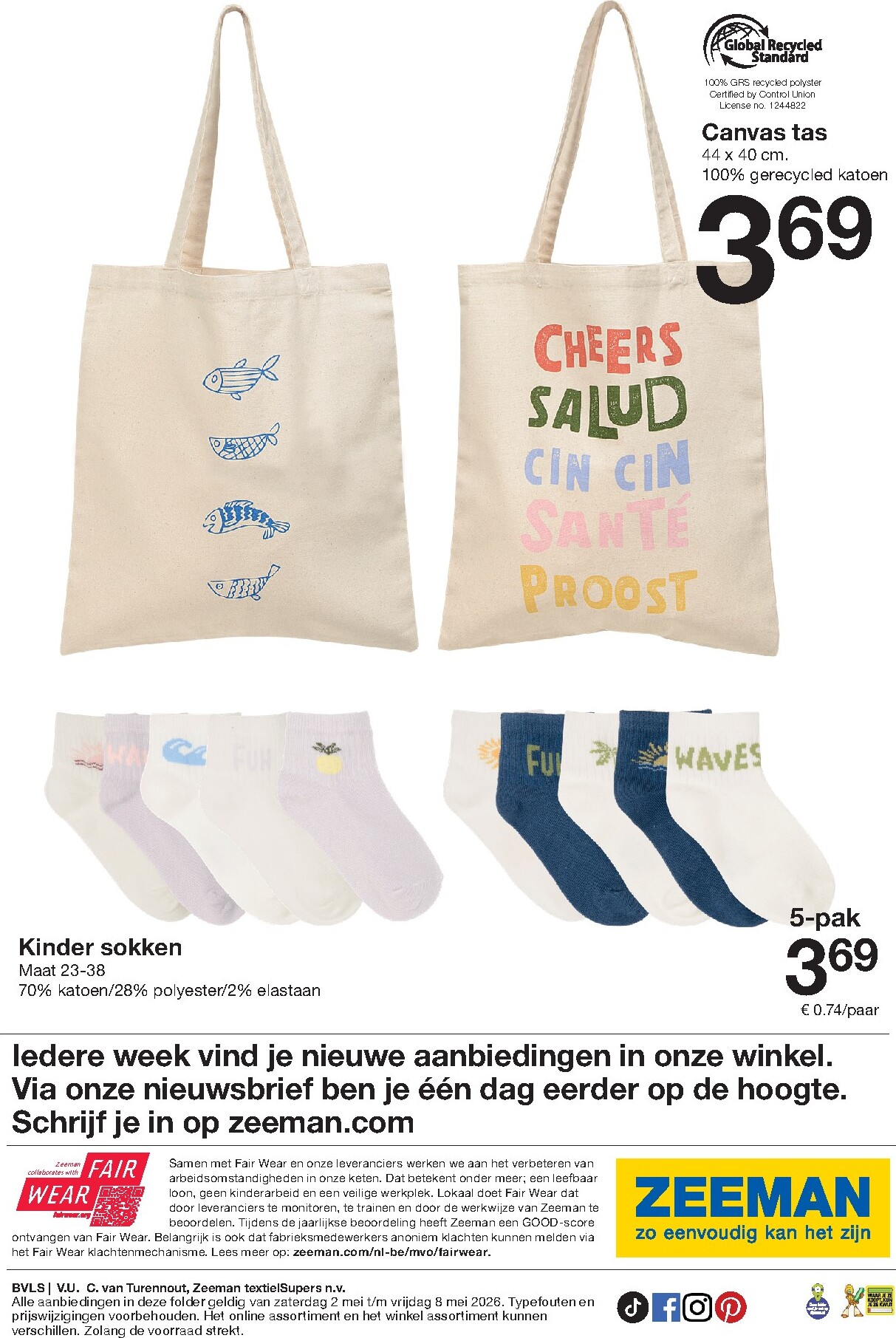 zeeman - Zeeman folder voor volgende week van zaterdag 02/05/2026 tot vrijdag 08/05/2026 - page: 24
