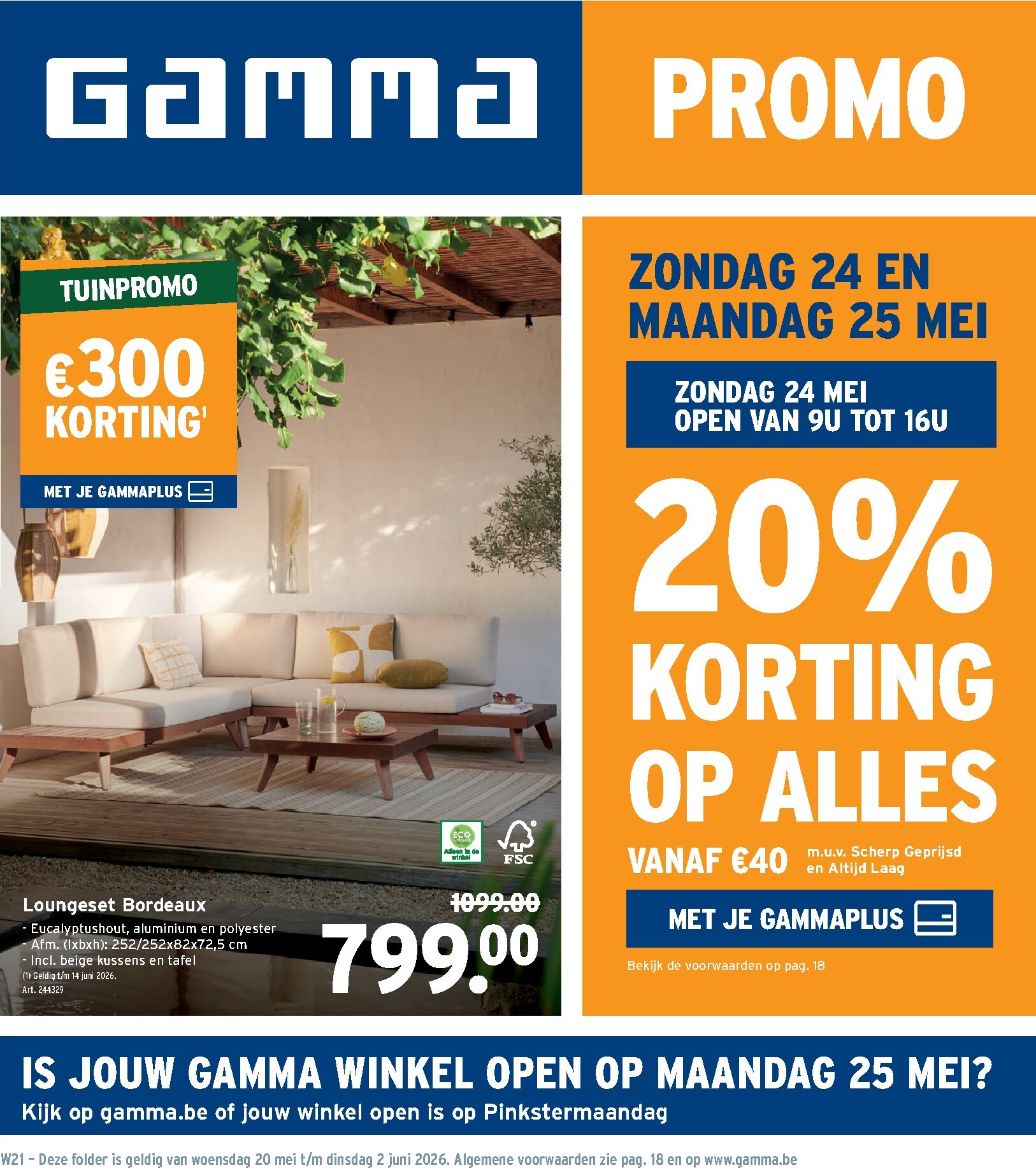 gamma - Huidige Gamma folder geldig van woensdag 20/05/2026 tot dinsdag 02/06/2026