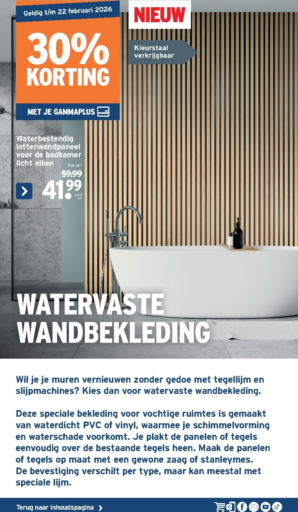 gamma - De Gamma - Sanitairspecial folder geldig vanaf 07/01 t/m 22/02 - page: 49