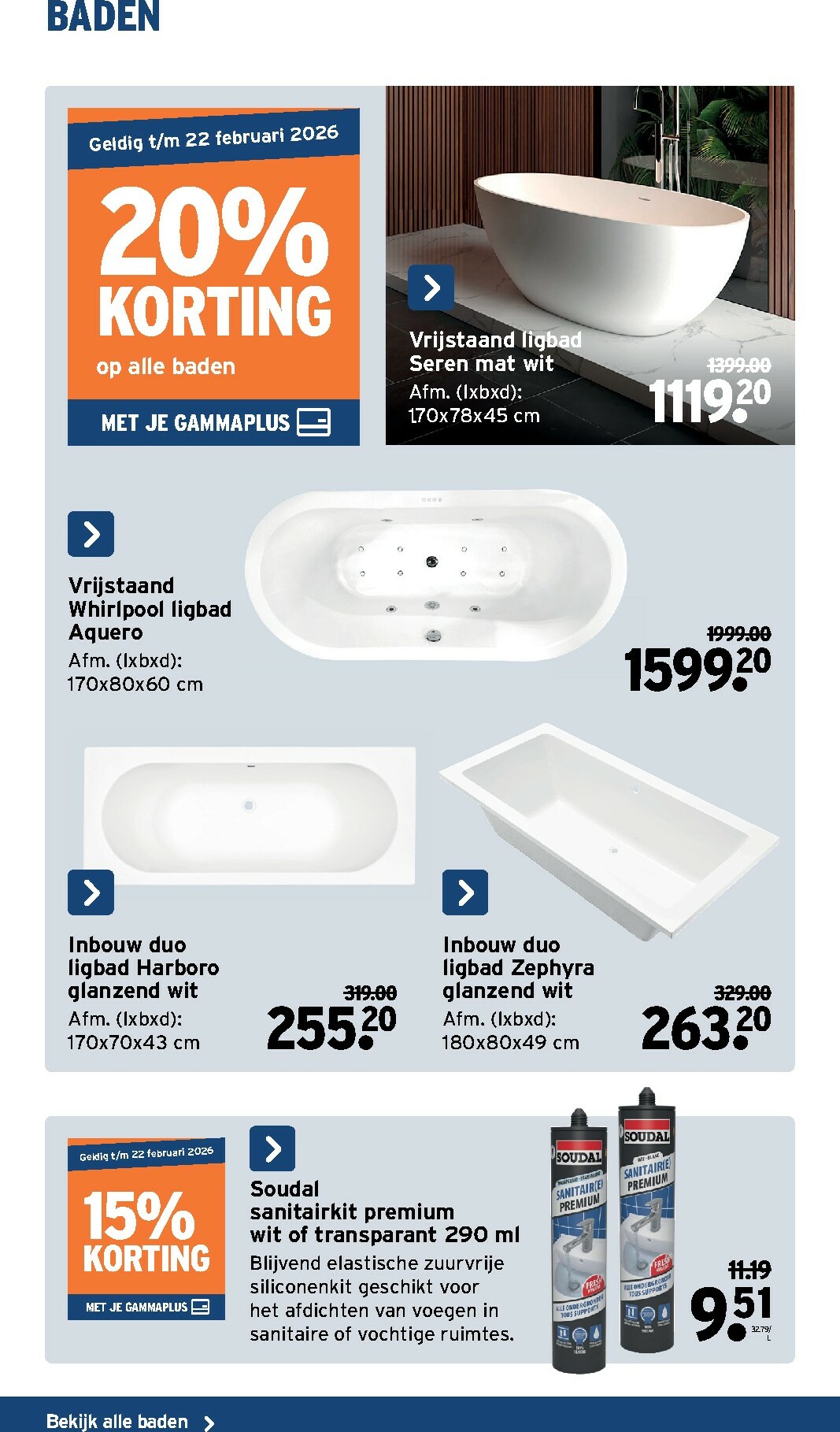gamma - De Gamma - Sanitairspecial folder geldig vanaf 07/01 t/m 22/02 - page: 42
