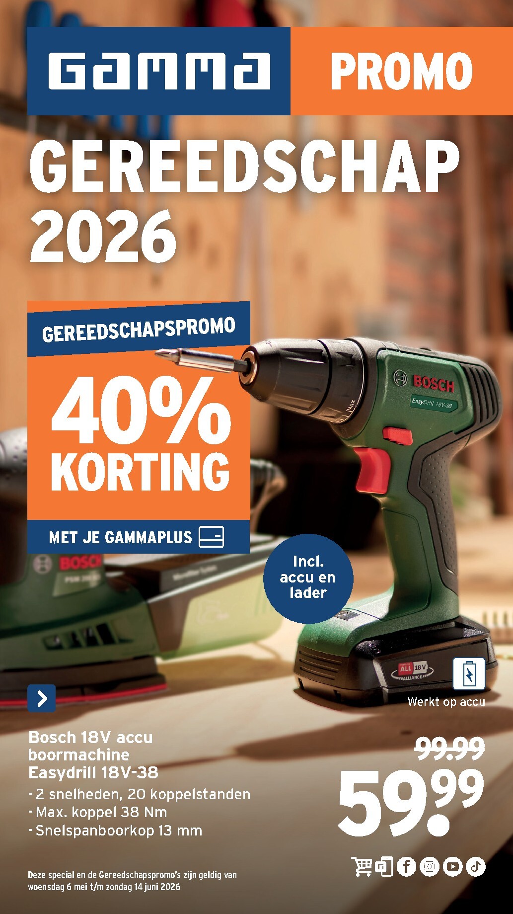 gamma - Huidige Gamma - Gereedschapsspecial folder geldig van woensdag 06/05/2026 tot zondag 14/06/2026