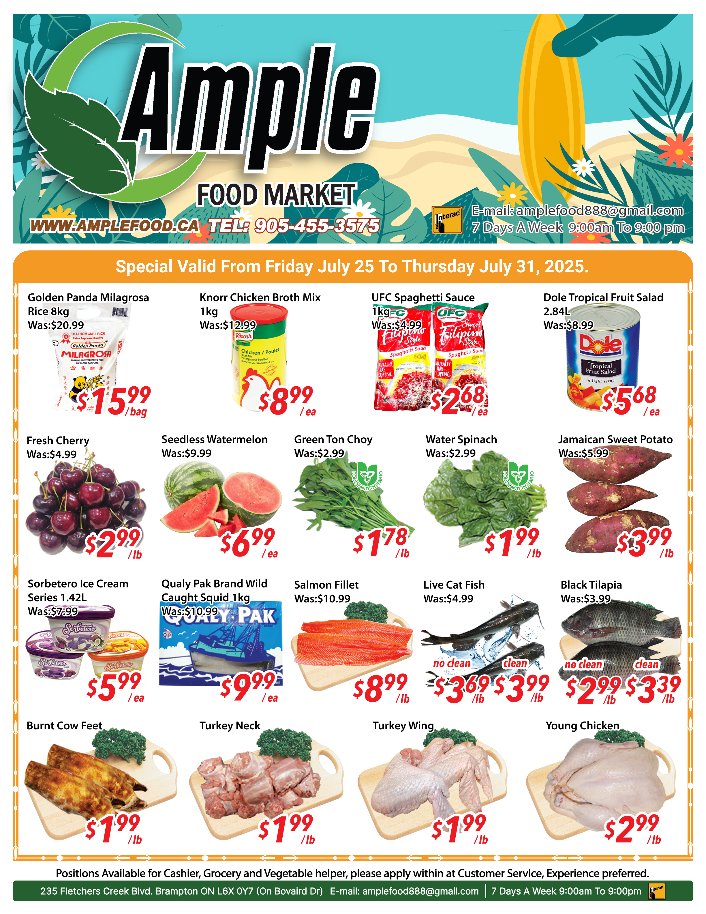 ample-supermarket - Ample Supermarket - Brampton flyer valid from 07-25 - 07-31