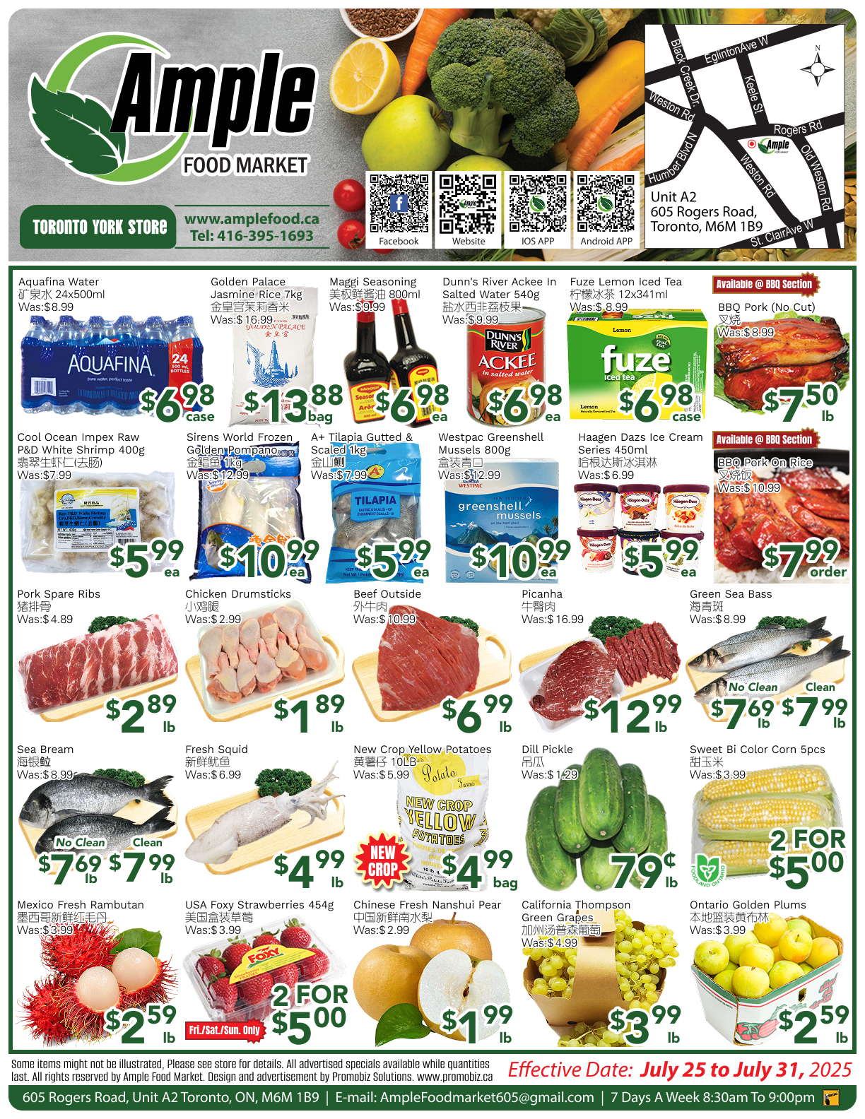 ample-supermarket - Ample Supermarket - Toronto York flyer valid from 07-25 - 07-31