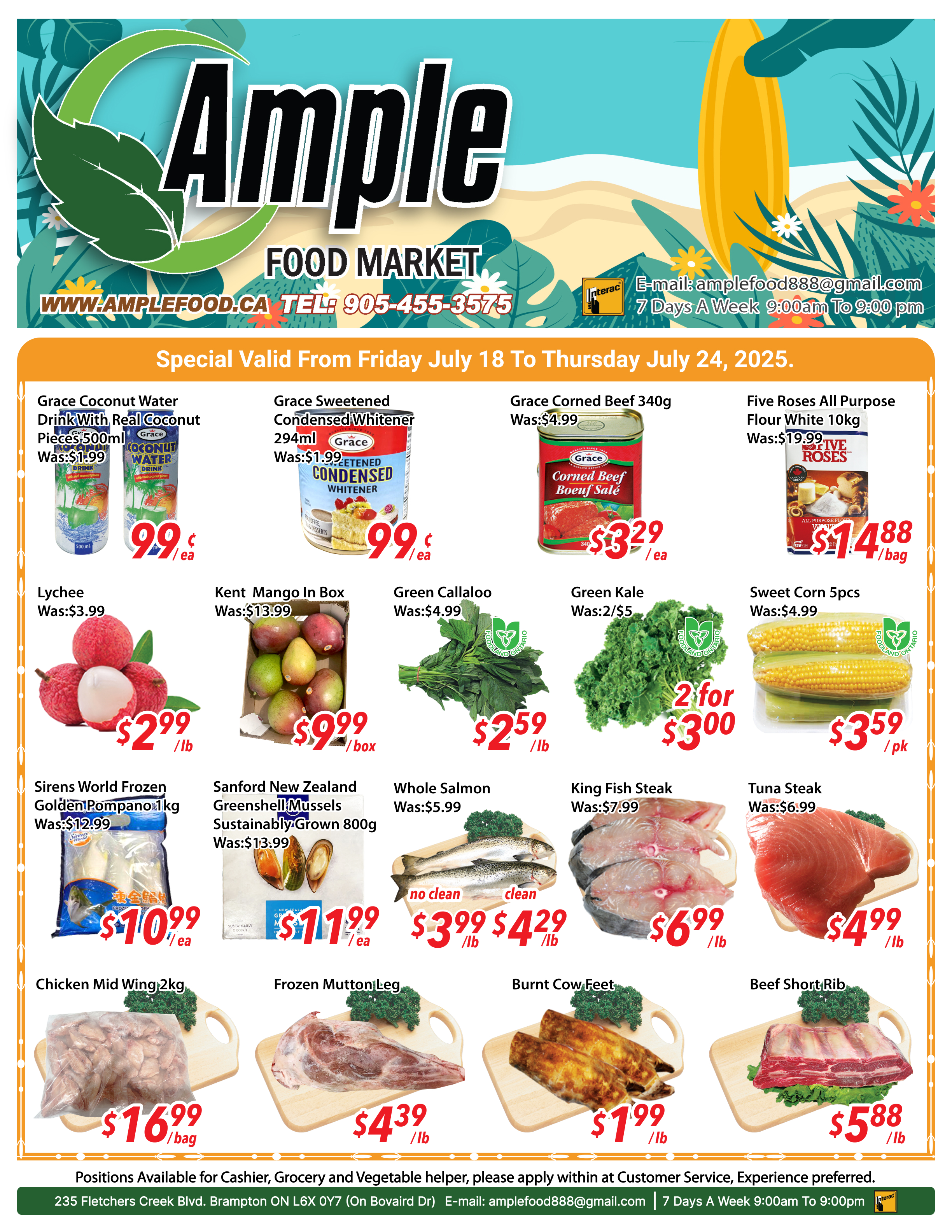 ample-supermarket - Ample Supermarket - Brampton flyer valid from 07-18 - 07-24