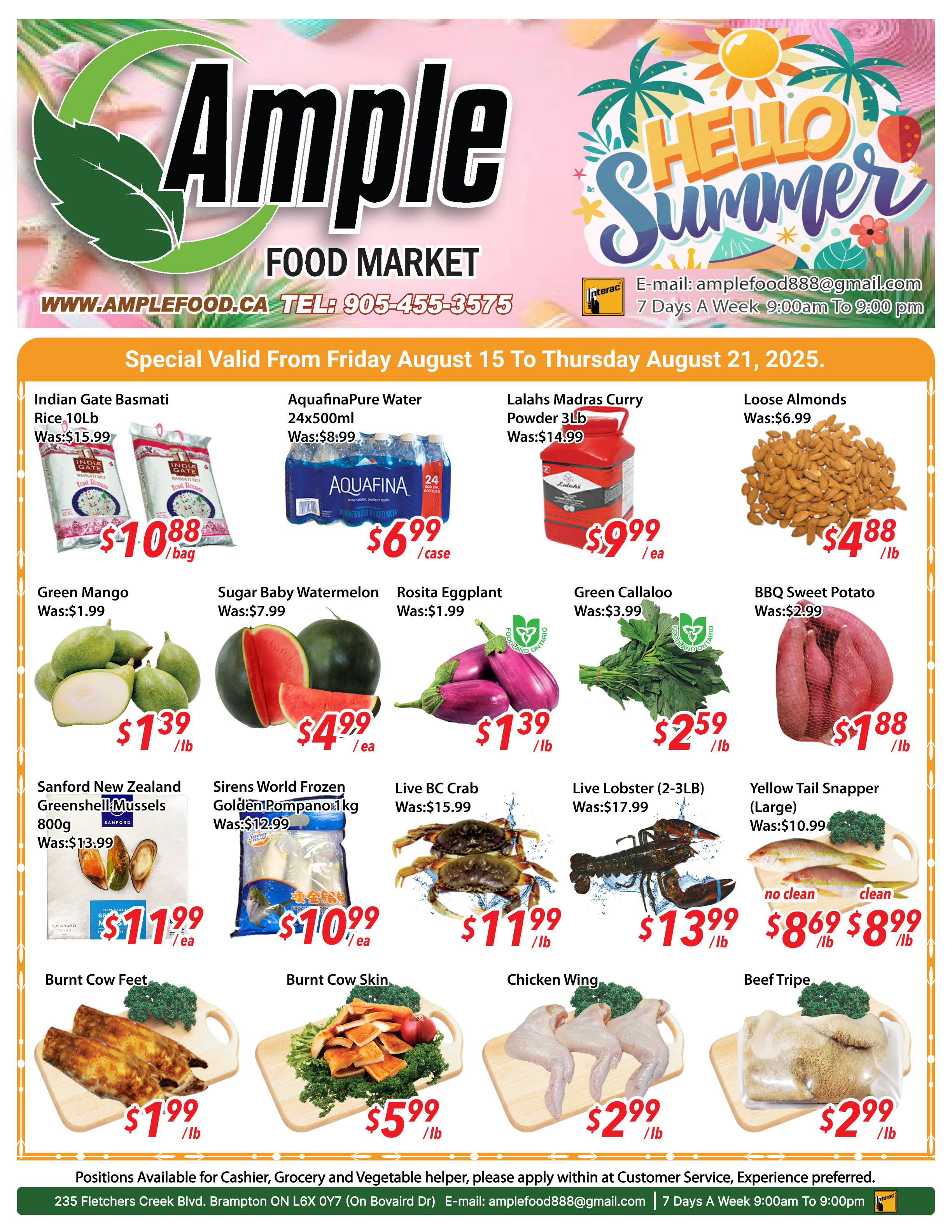 ample-supermarket - Ample Supermarket - Brampton flyer valid from 08-15 - 08-21