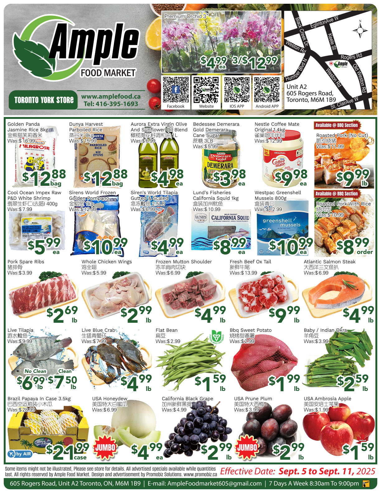 ample-supermarket - Ample Supermarket - Toronto York flyer valid from 09-05 - 09-11 - page: 1