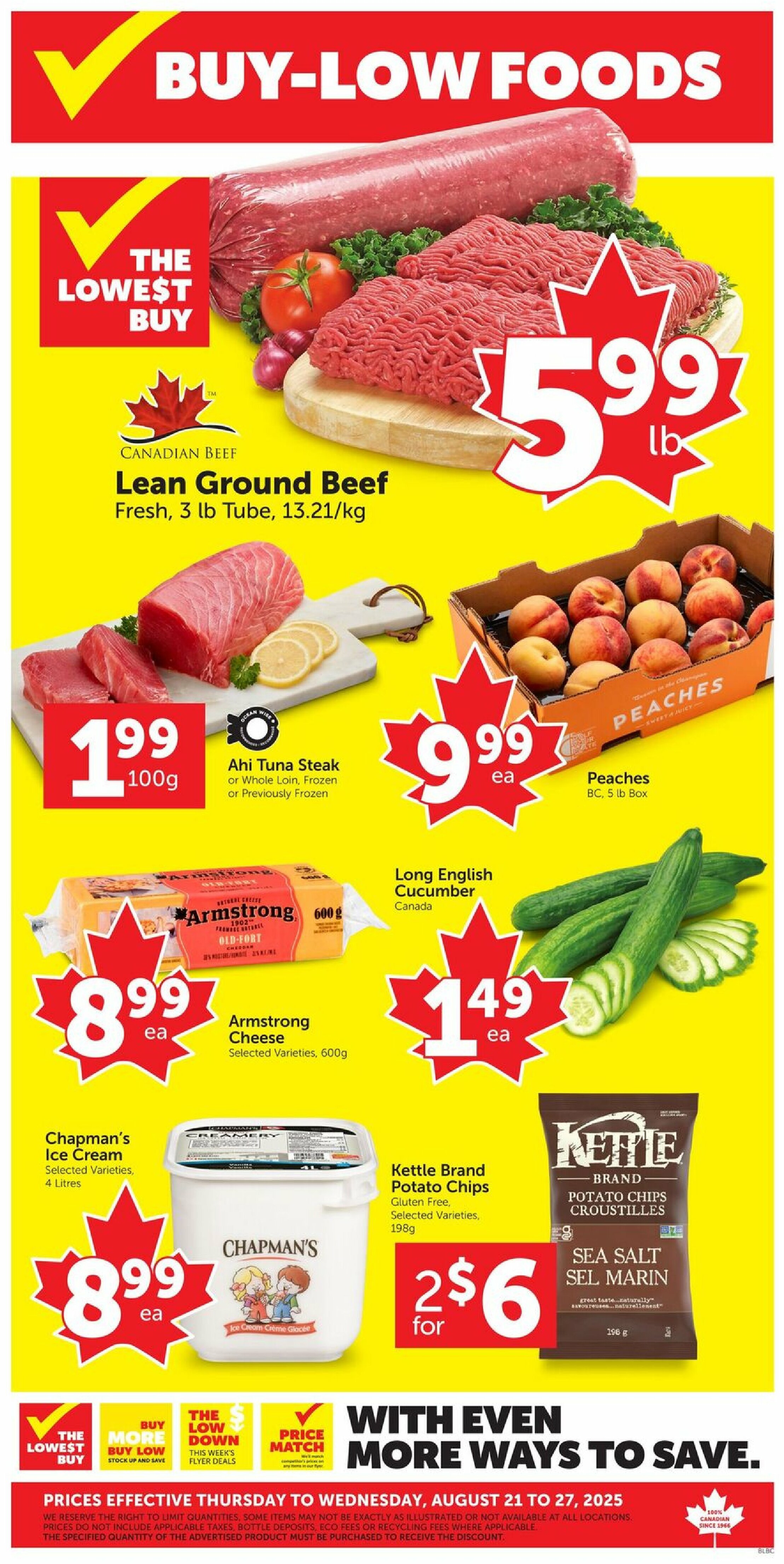 buy-low - Buy-Low flyer valid from 08-21 - 08-27 - page: 1