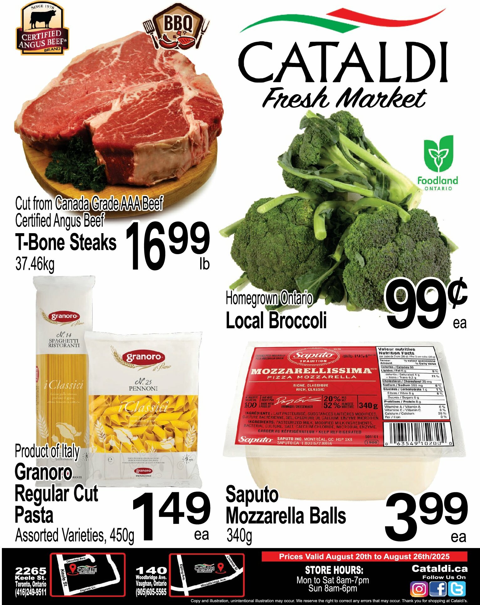 cataldi-fresh-market - Cataldi Fresh Market flyer valid from 08-20 - 08-26
