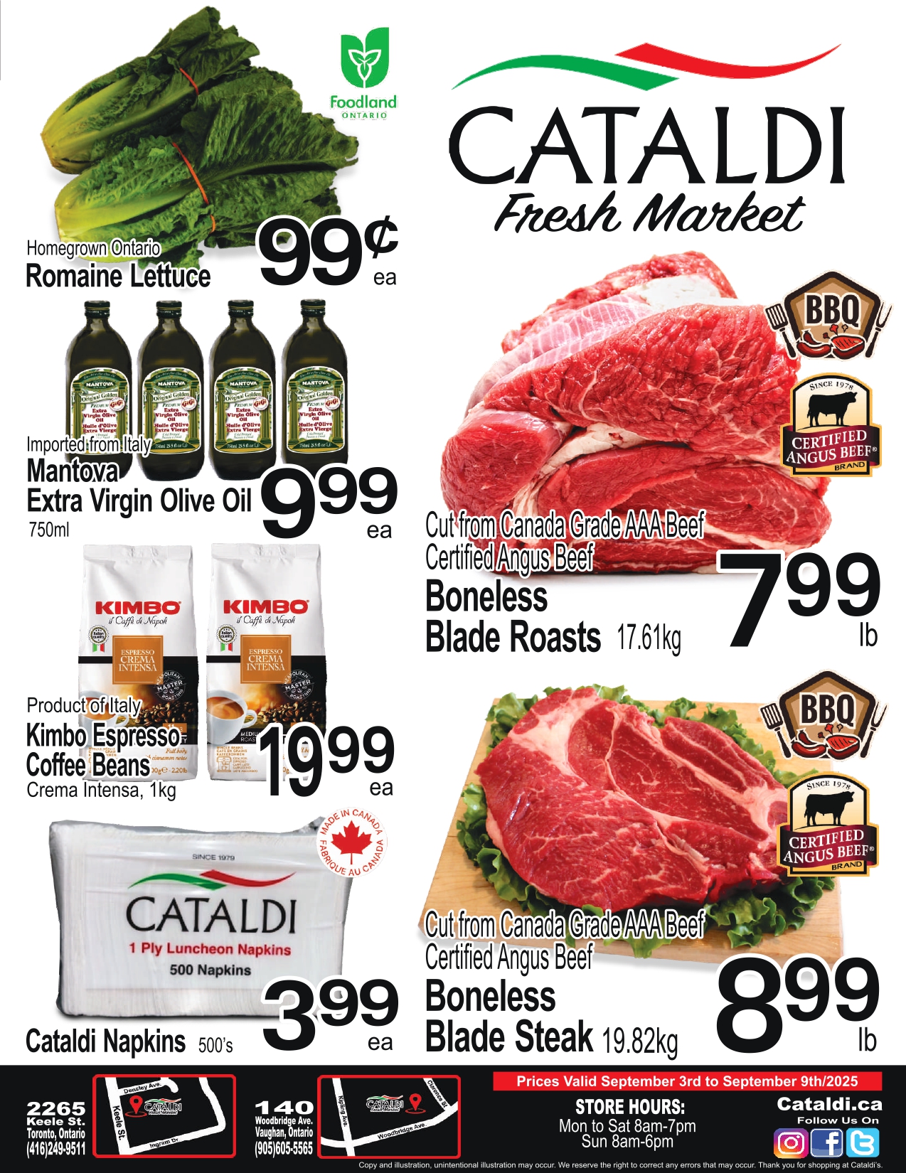 cataldi-fresh-market - Cataldi Fresh Market flyer valid from 09-03 - 09-09 - page: 1