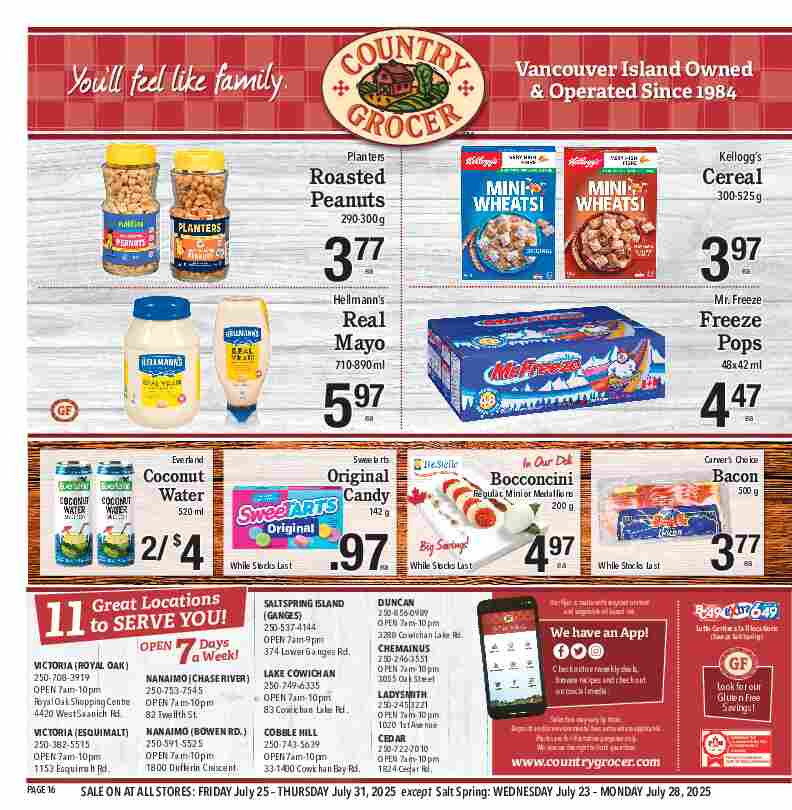 country-grocer - Country Grocer flyer valid from 07-25 - 07-31 - page: 16