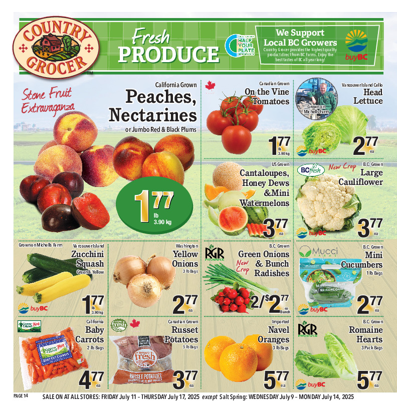 country-grocer - Country Grocer flyer valid from 07-11 - 07-17 - page: 14