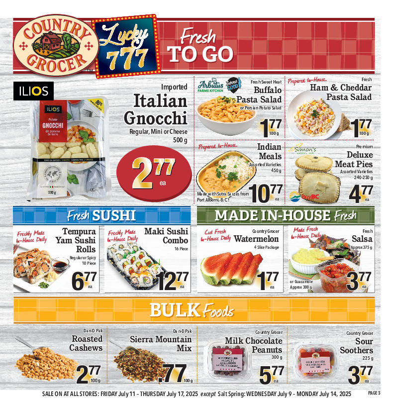 country-grocer - Country Grocer flyer valid from 07-11 - 07-17 - page: 5