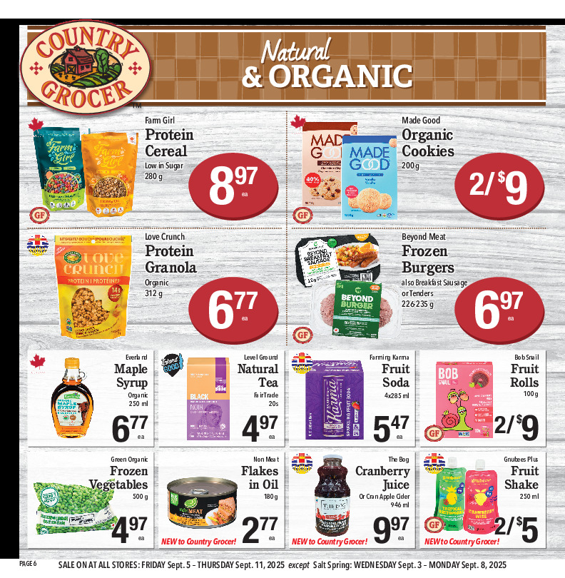 country-grocer - Country Grocer flyer valid from 09-05 - 09-11 - page: 6