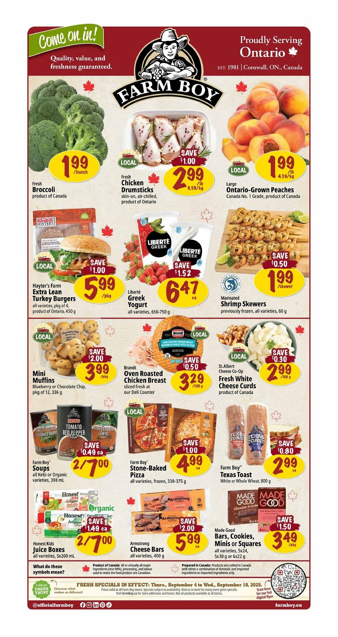 farm-boy - Farm Boy flyer valid from 09-04 - 09-10 - page: 1